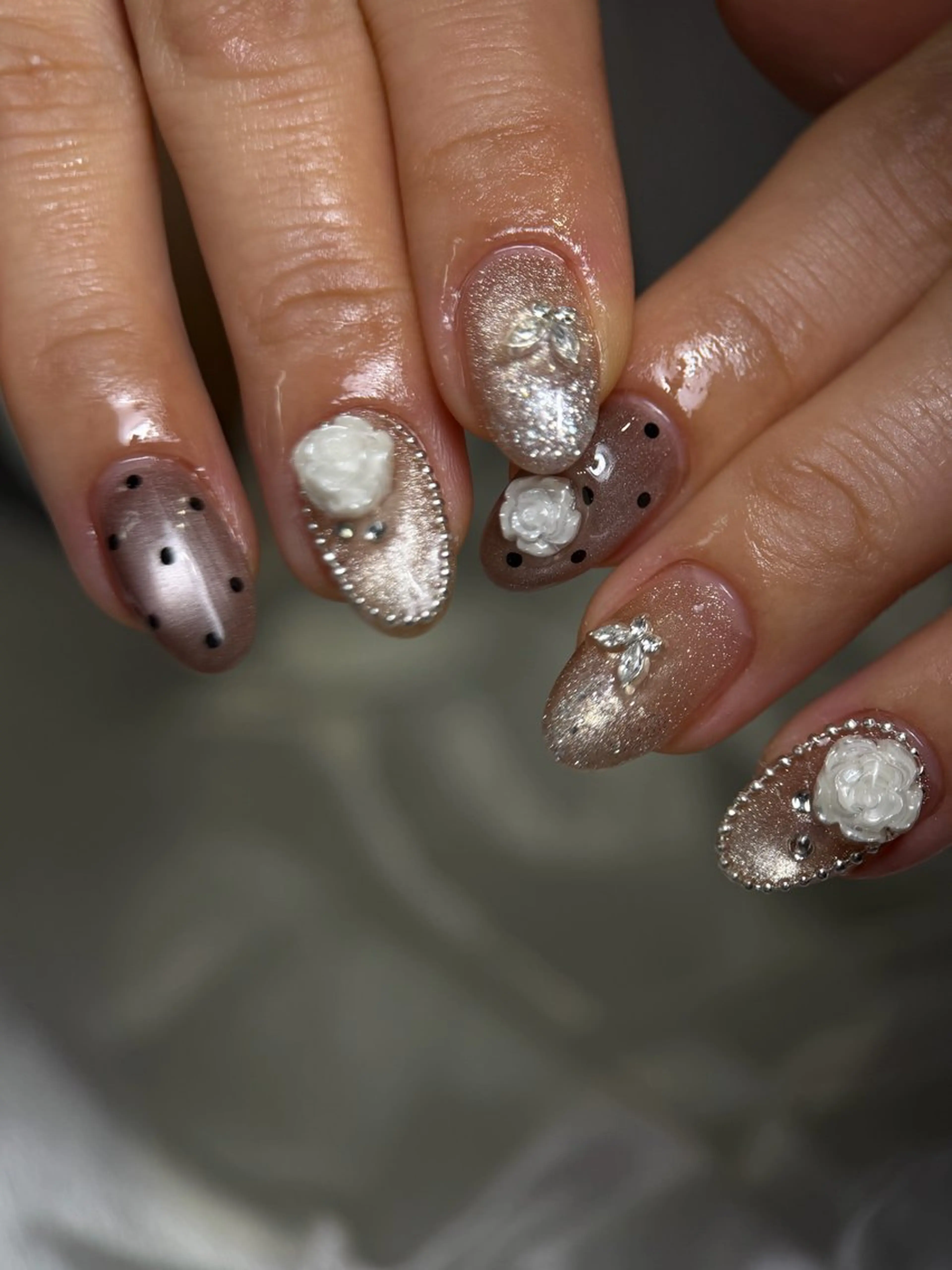 ネイル 韓国ネイル マグネットネイル ワンホンネイル NailSalon /JAPHのネイルデザイン