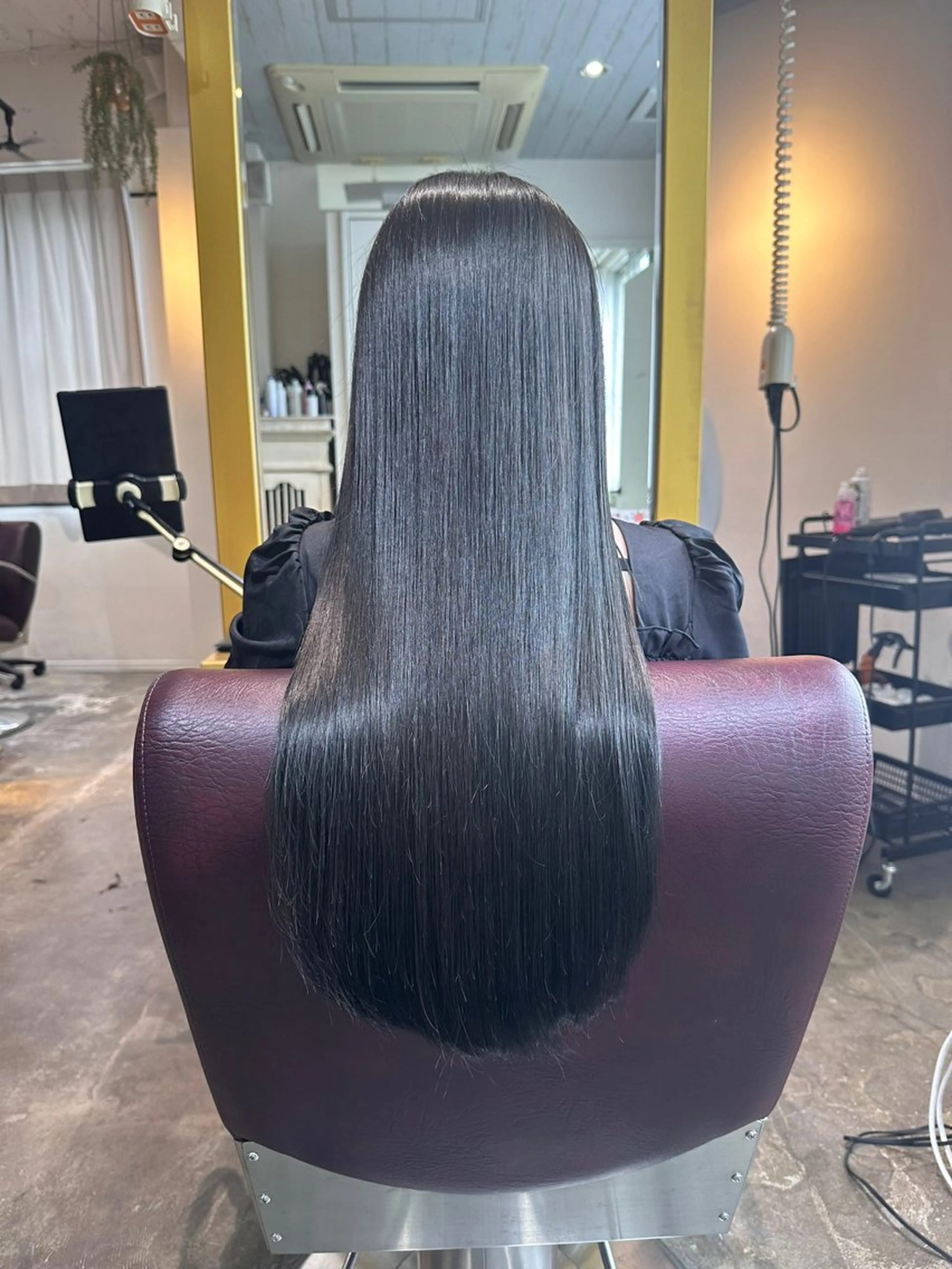 ロング 縮毛矯正 カット 縮毛矯正 心斎橋/レイヤー/ 艶カラー💖Sakiのヘアスタイル