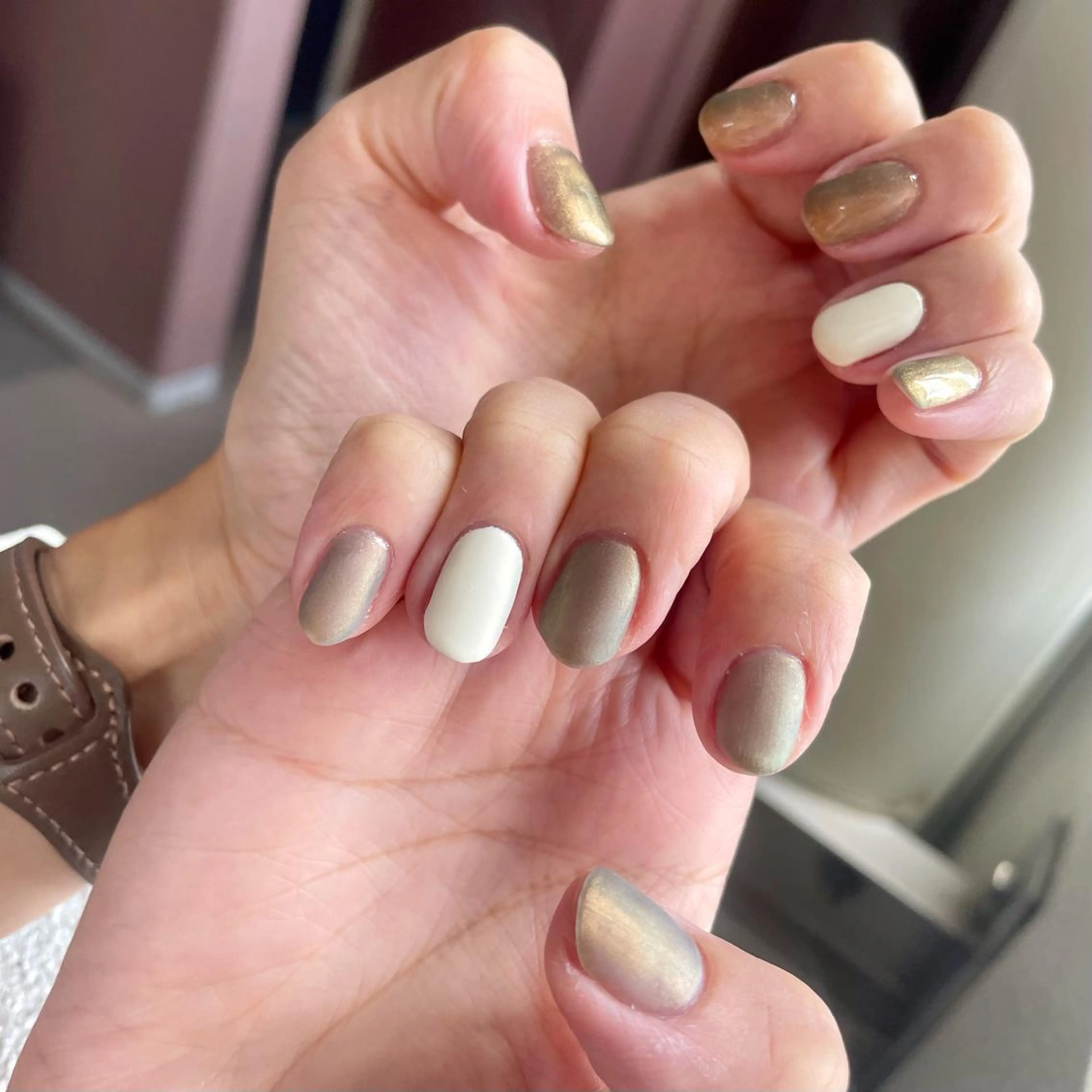 ネイル マットネイル ワンカラーネイル 奥園 良恵のネイルデザイン