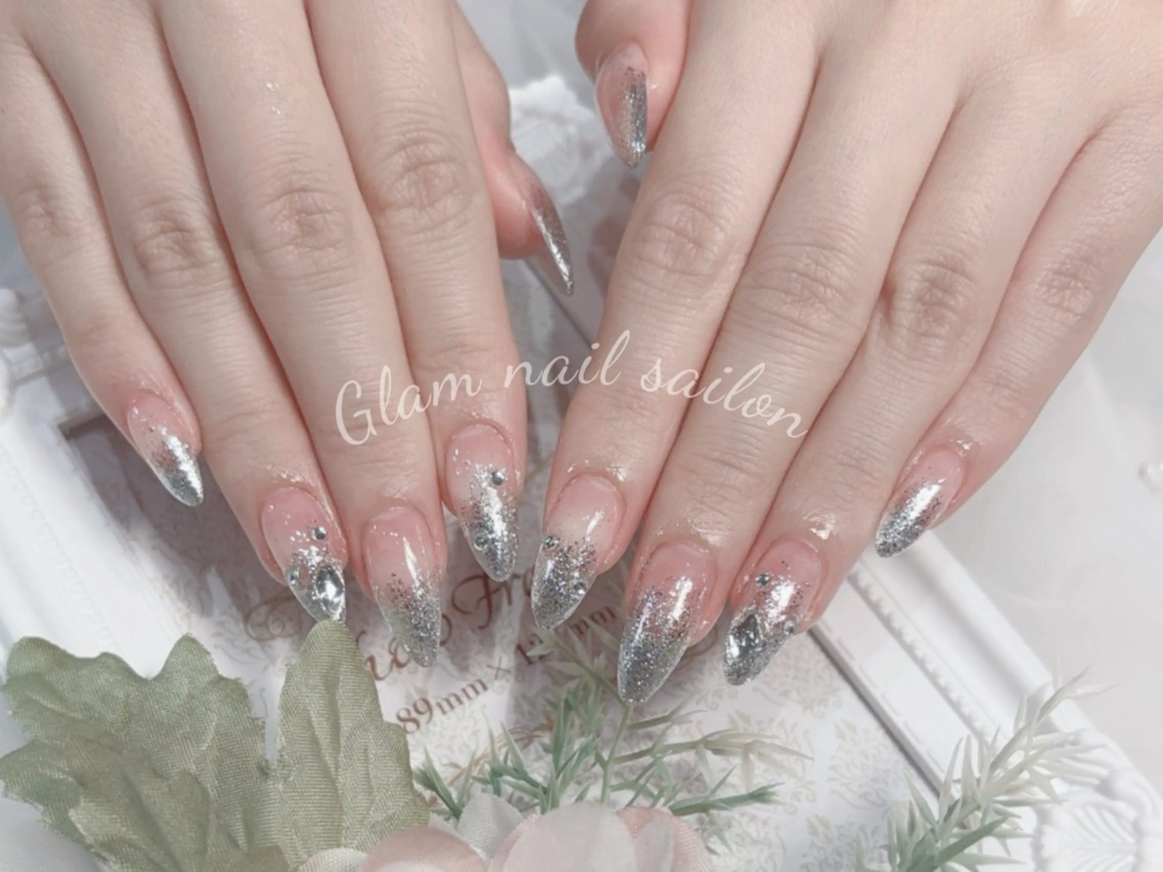 ネイル エツメ💅 長さだし🎀デザインのネイルデザイン