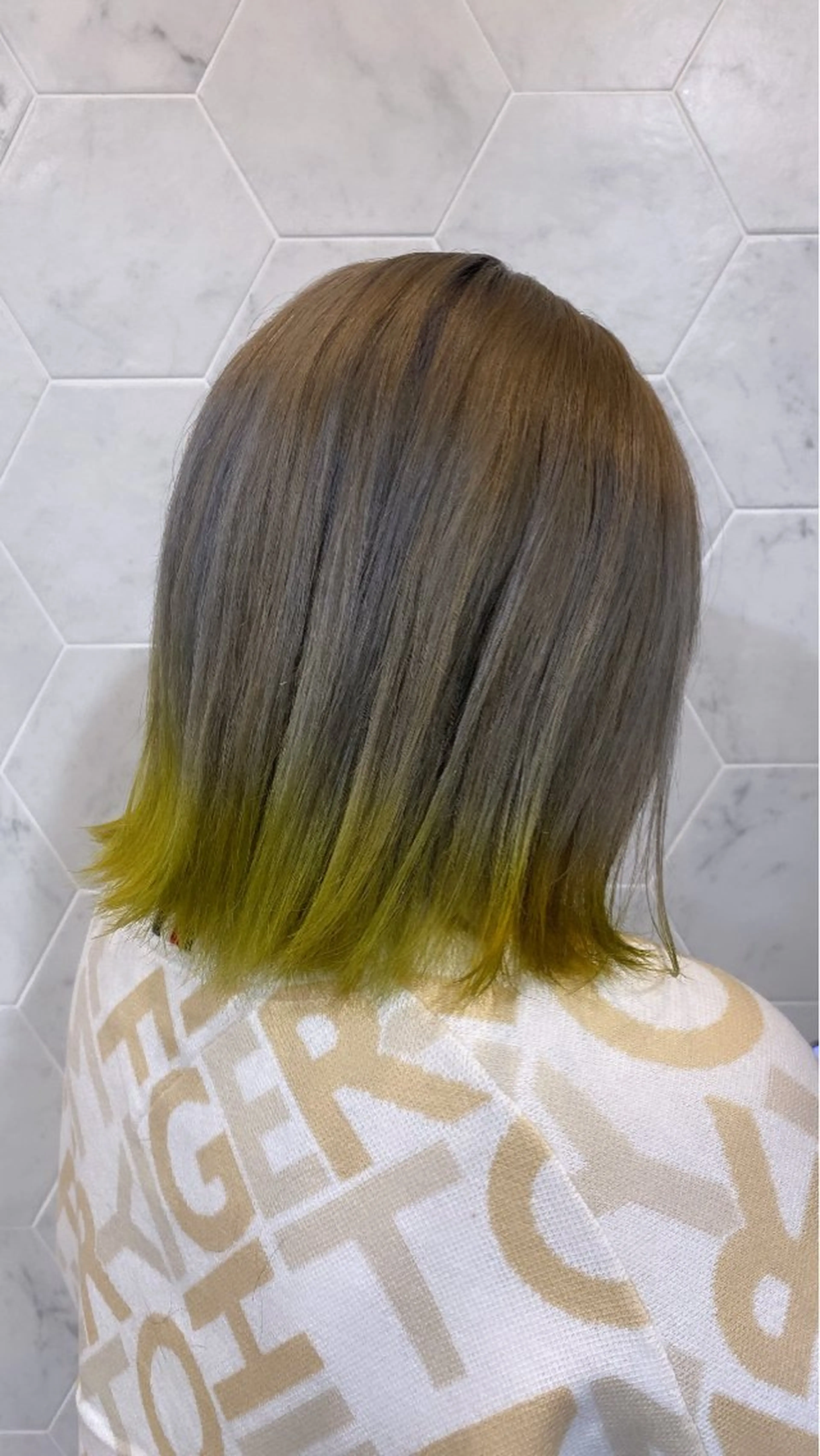 ミディアム カラー イエローカラー そうや 🐺のヘアスタイル