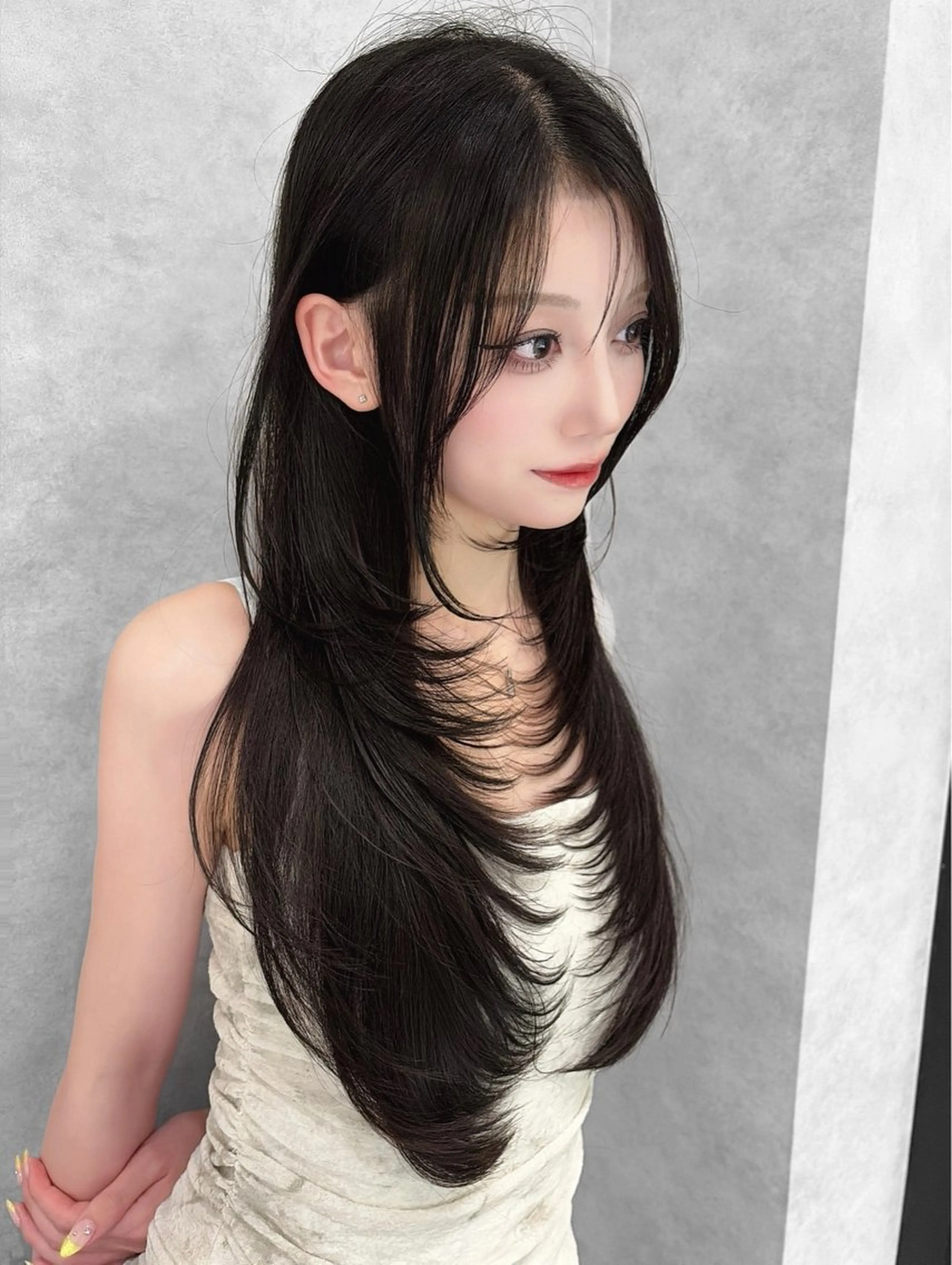 ロング ハイレイヤー レイヤーカット カット ヘアカラー 🥇KEN /レイヤー/カラーのヘアスタイル