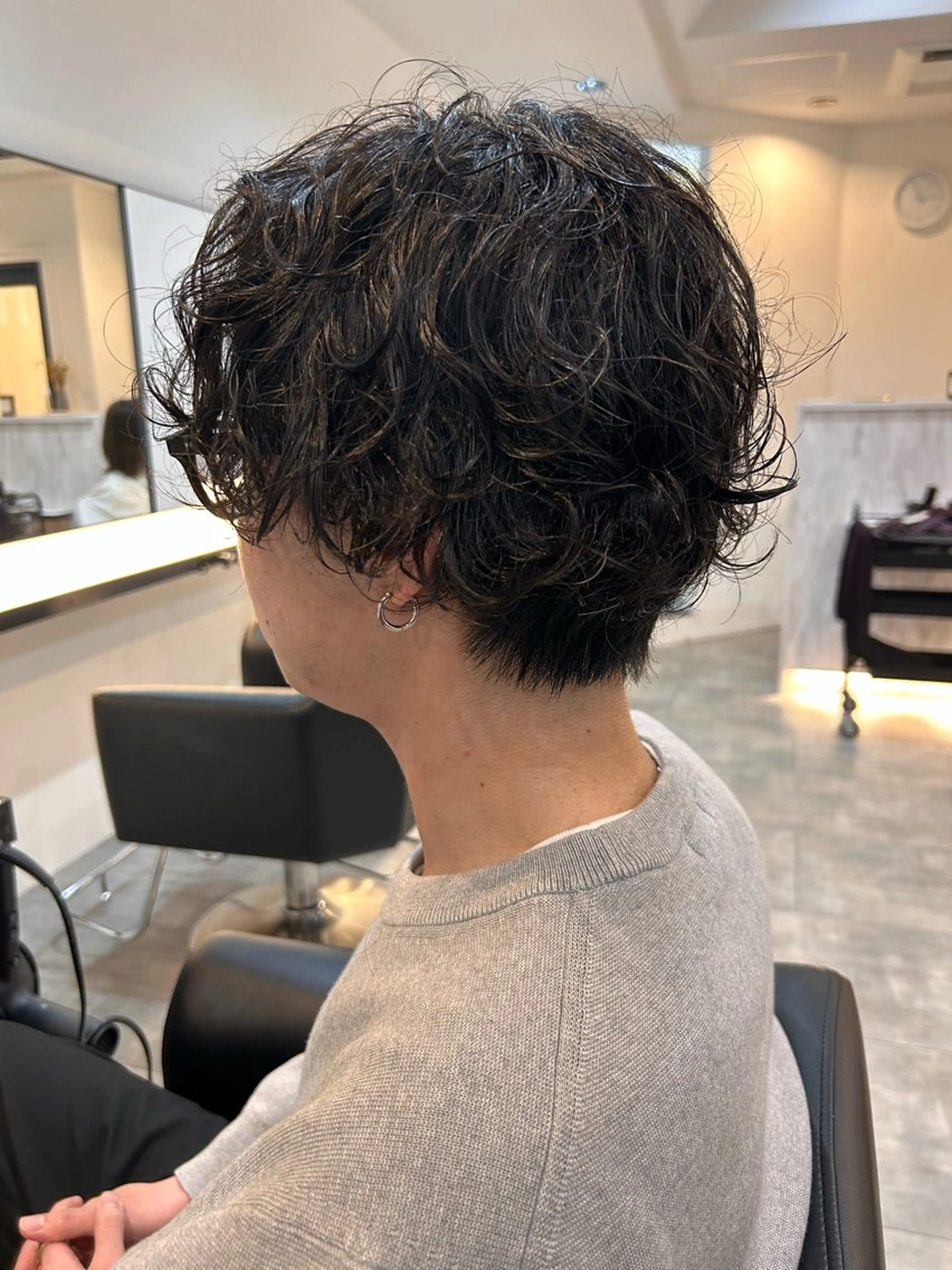 ショート パーマ メンズ 奈良 優輝のヘアスタイル