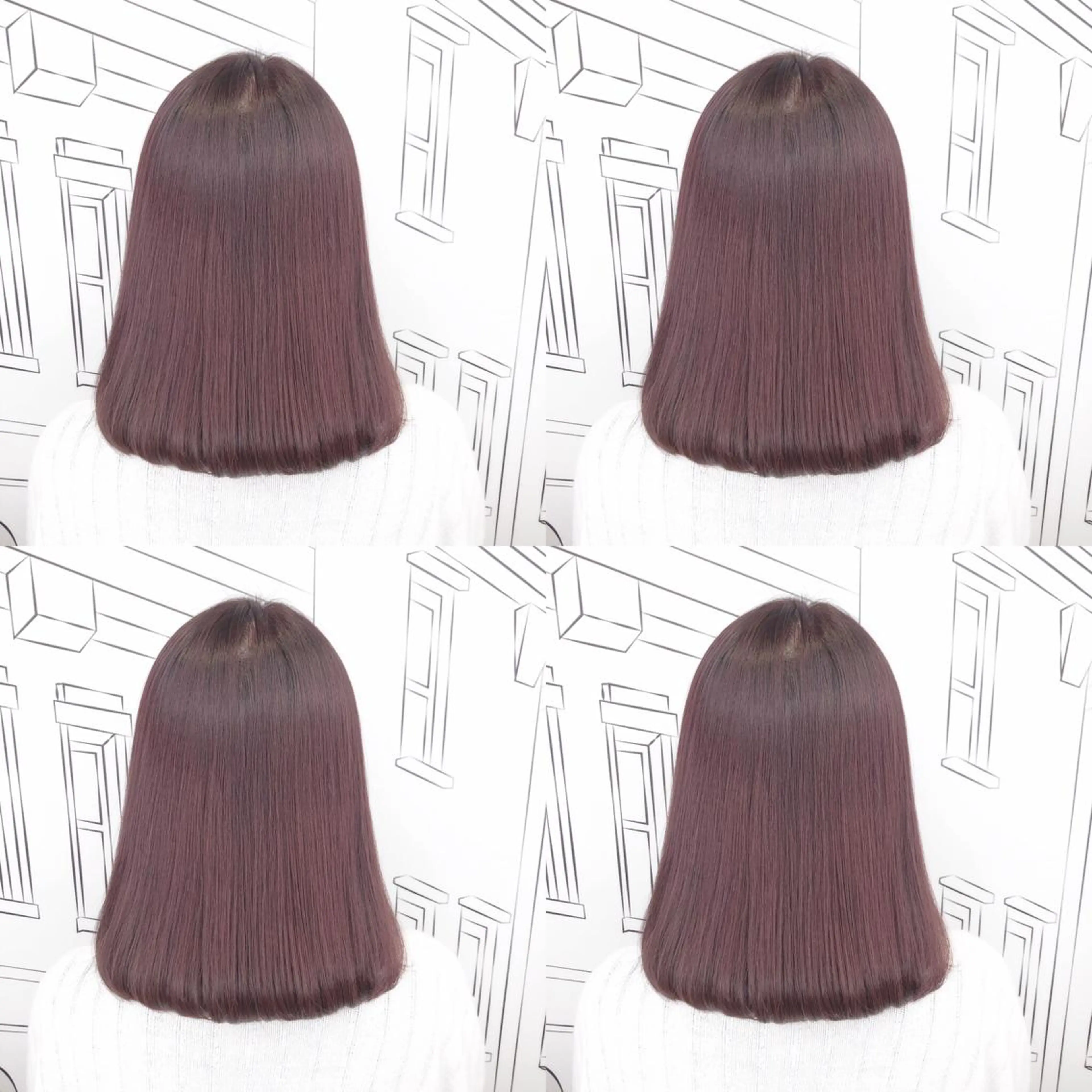 ミディアム カラー TOMOKA 艶髪/透明感カラーのヘアスタイル