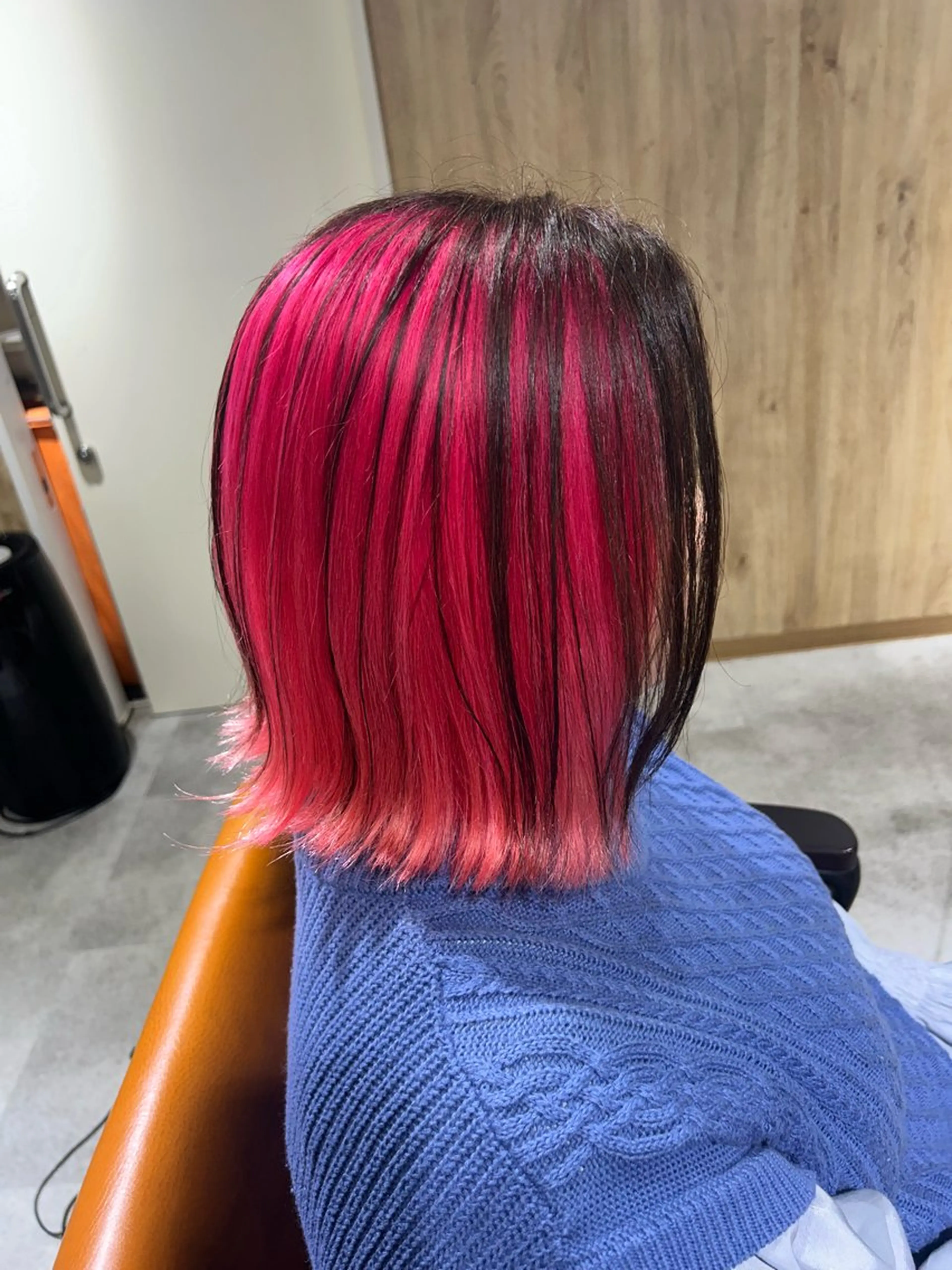 ミディアム カラー ピンクカラー ヘアカラー ショート/レイヤー 🎀細沼玲花のヘアスタイル