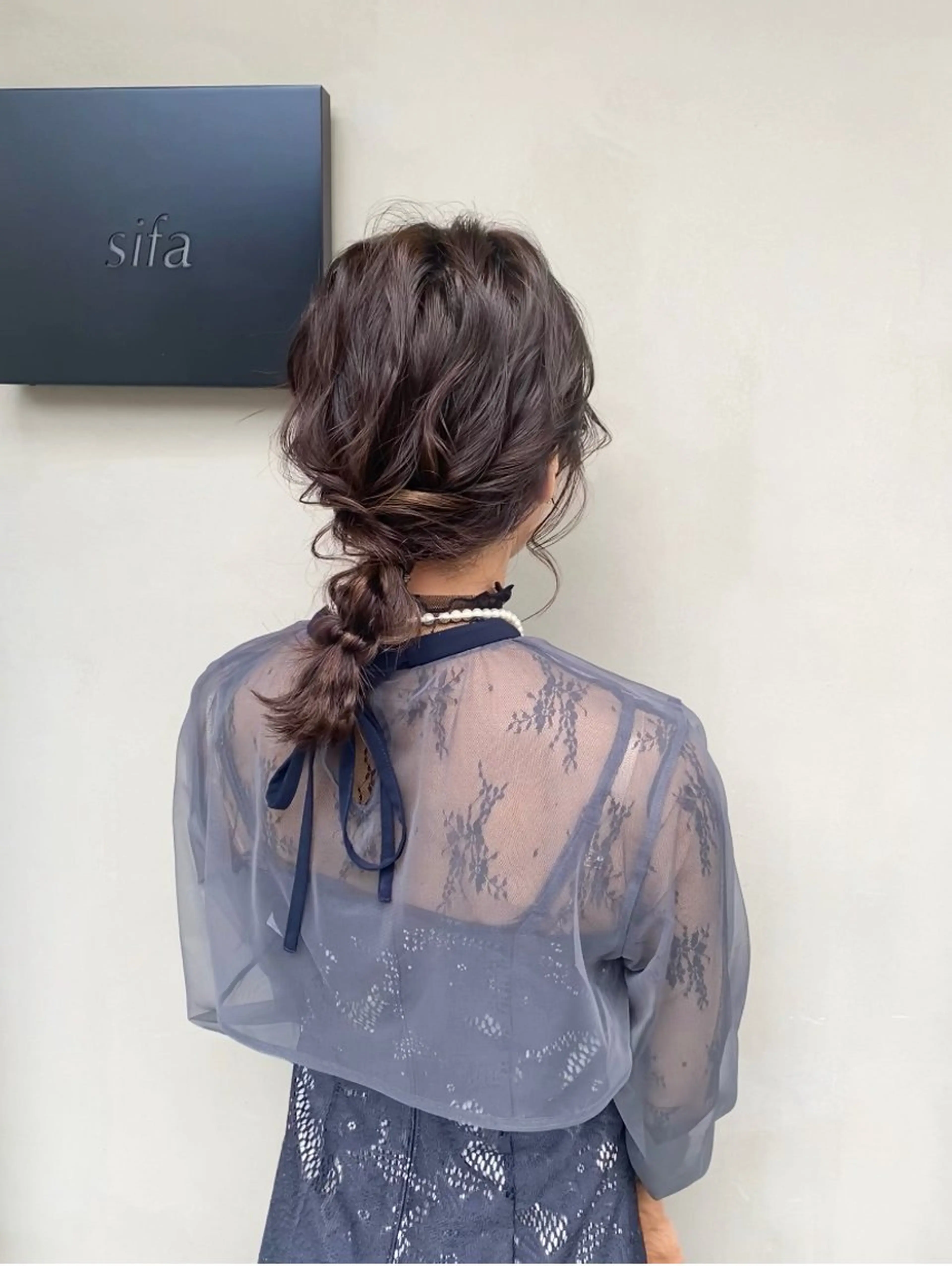 ロング ヘアアレンジ 結婚式・ブライダル ヘアセット 林 瑠夏のヘアスタイル