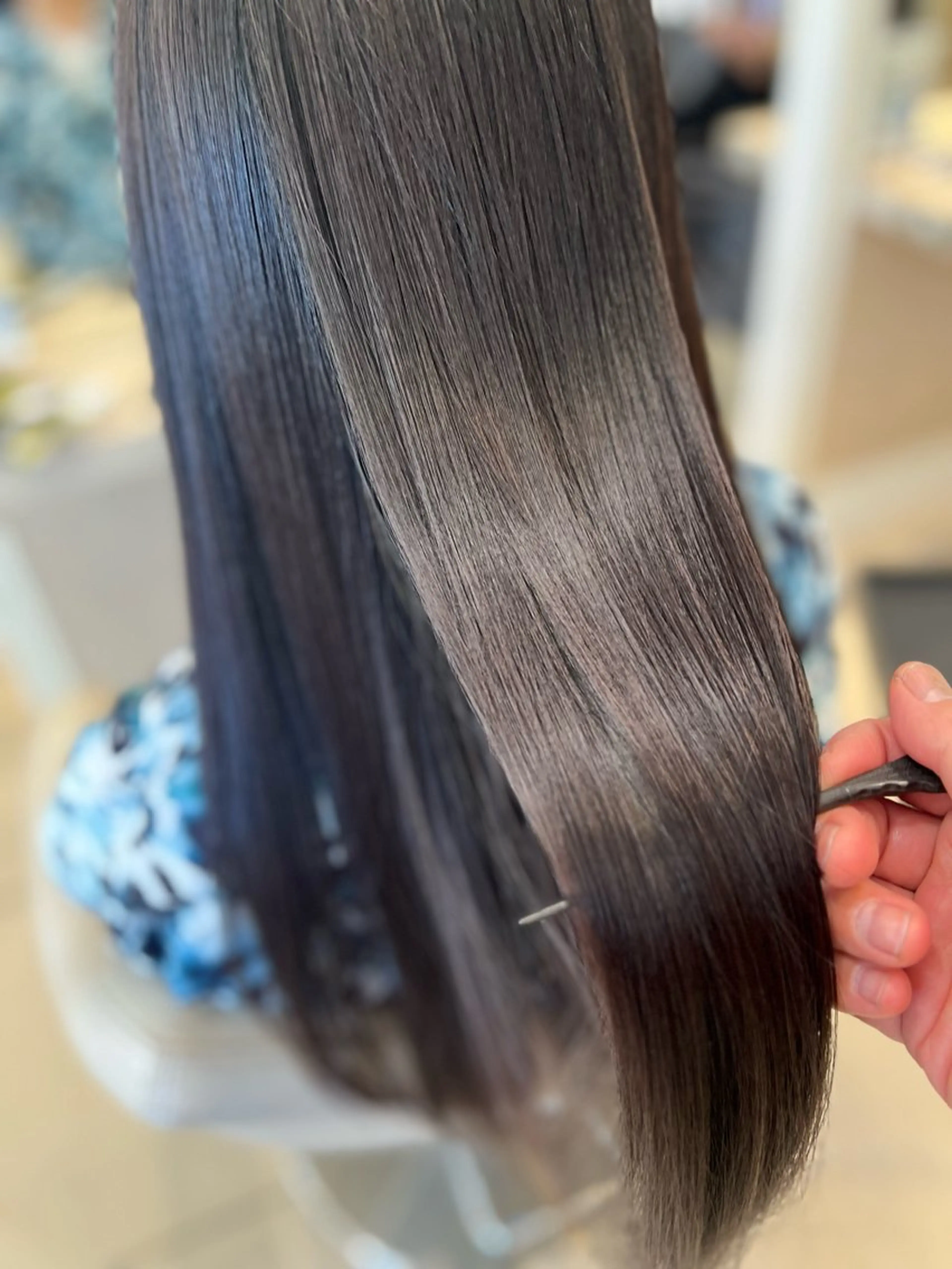 ロング パーマ カット 縮毛矯正 金子 直樹のヘアスタイル