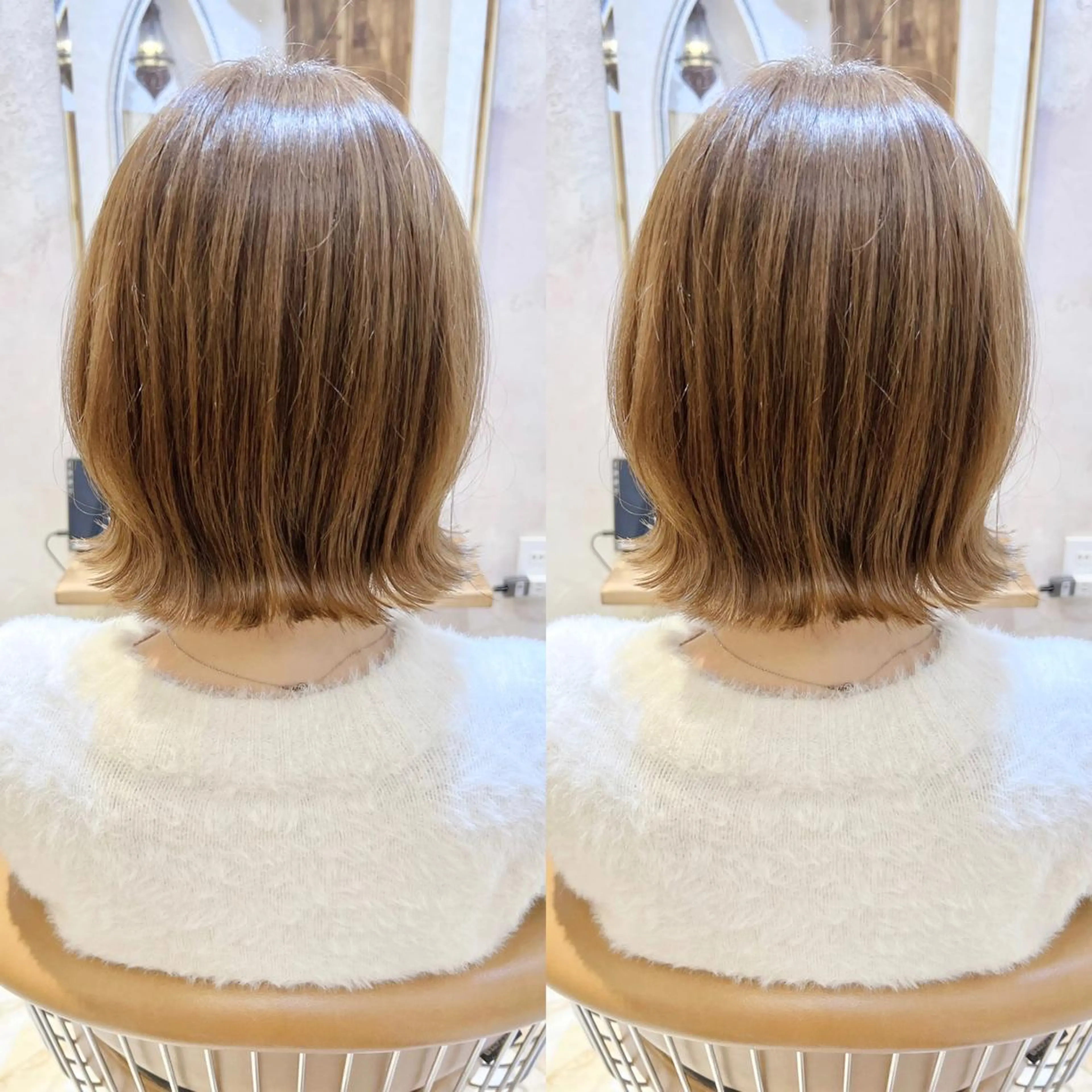 セミロング カラー MIKU /ボブ/外ハネボブのヘアスタイル