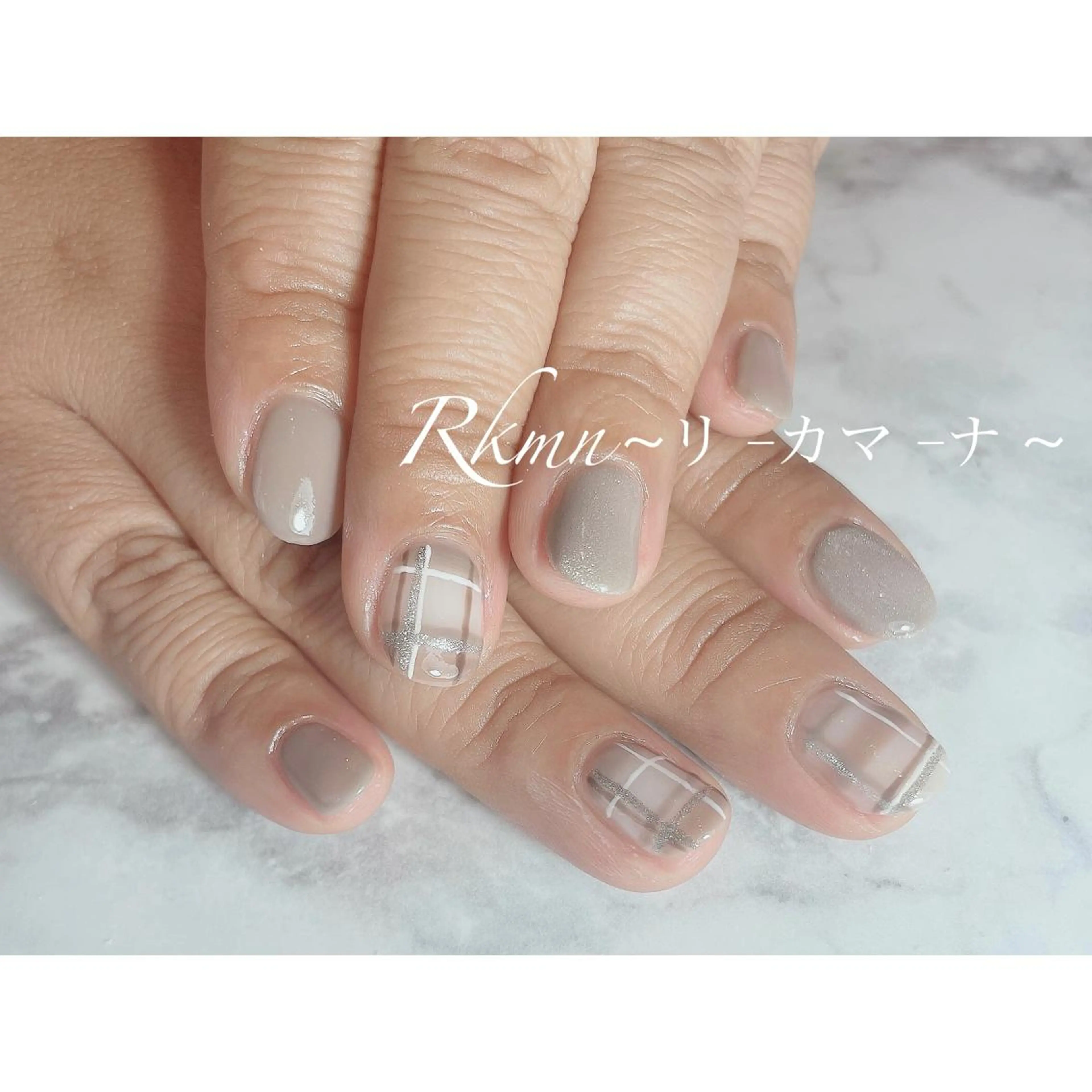 ネイル アートネイル 春ネイル ハンドネイル フットネイル ハンドケア Rkmn ~リ-カマ-ナ~のネイルデザイン