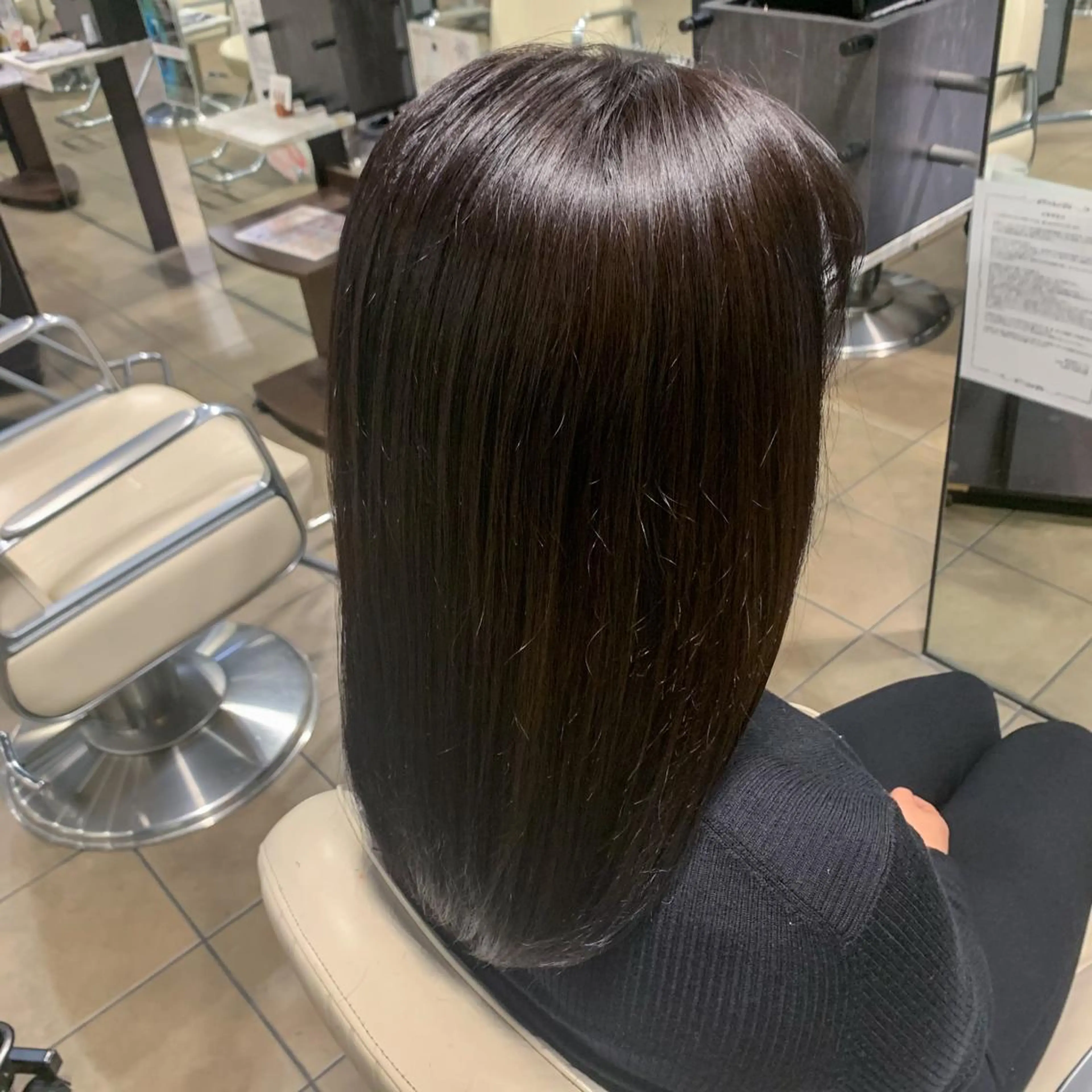 ロング カラー 髪質改善 トリートメント カット トリートメント Uni.所属・地毛風ストレート/ 髪質改善/榎本流行のヘアスタイル