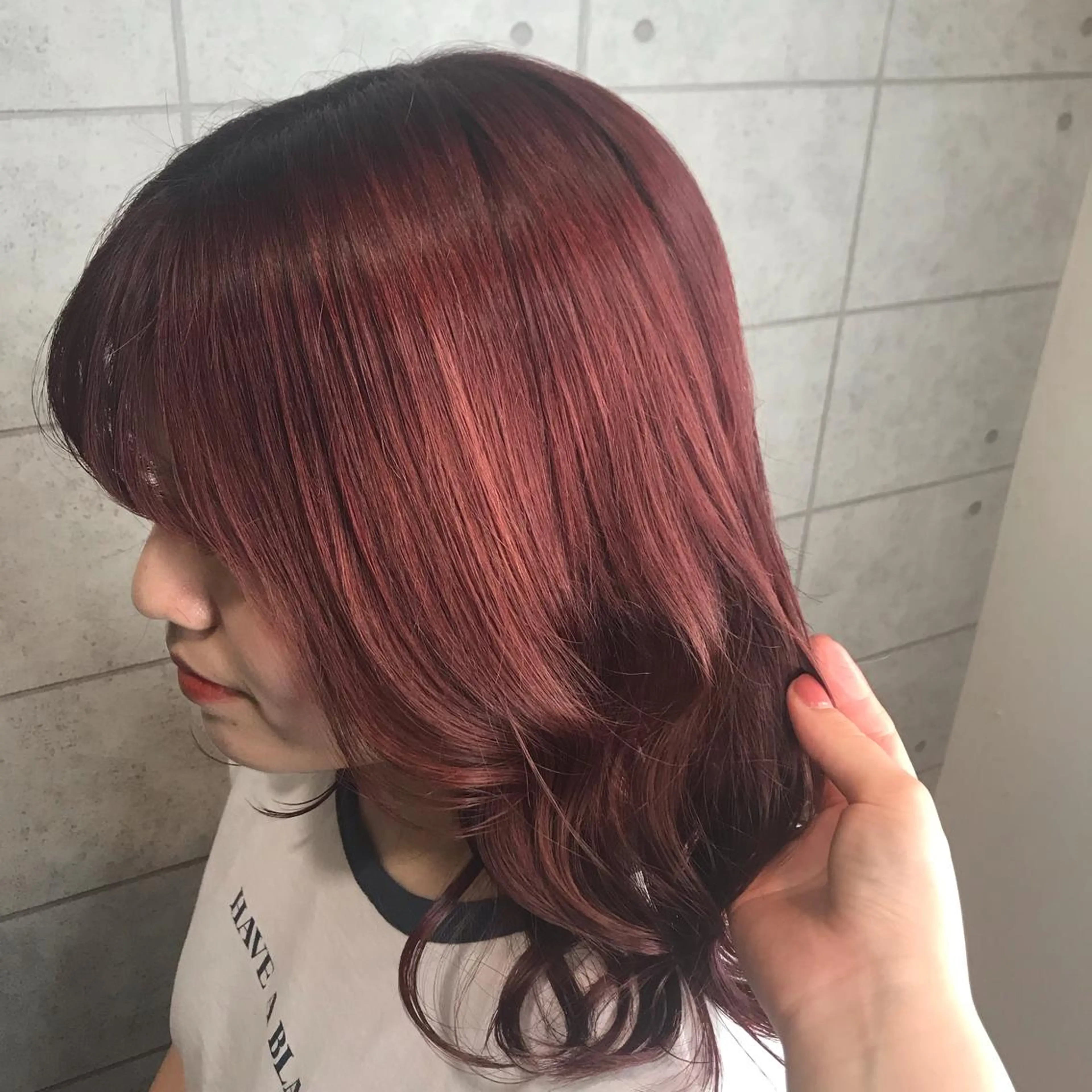 ミディアム カラー ヘアアレンジ 烏丸韓国ヘア🇰🇷 ayaka🎀のヘアスタイル