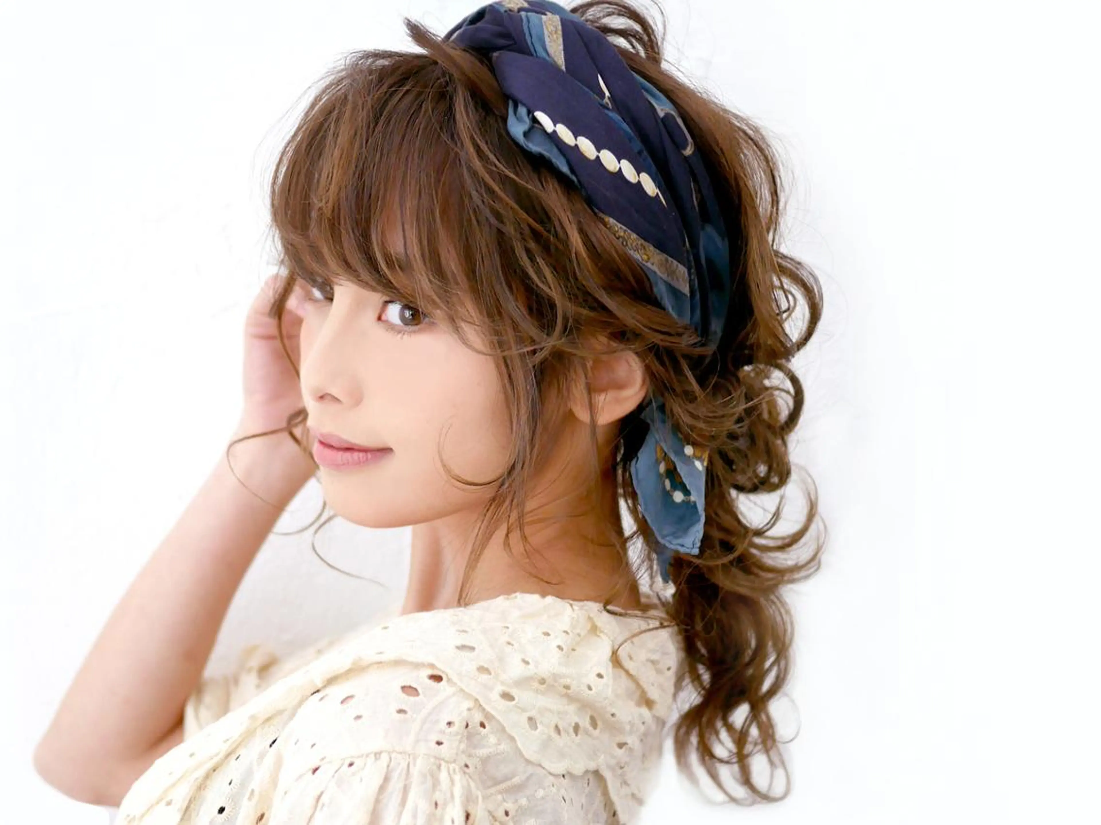 セミロング カラー パーマ ヘアアレンジ 🌸銀座一丁目/美髪 矯正🌸山田 隆介のヘアスタイル