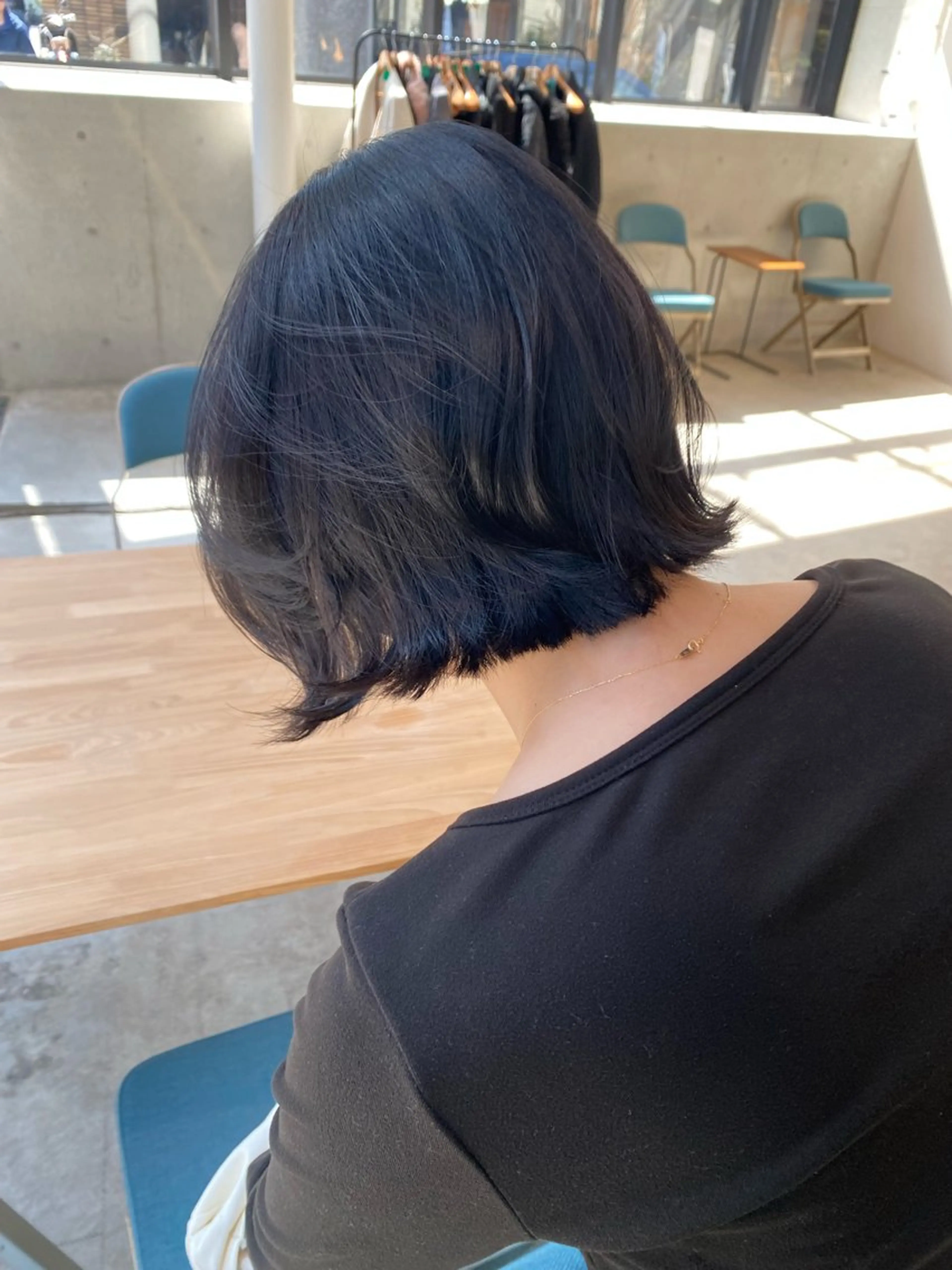 ミディアム カット ヘアカラー トリートメント レイヤー/柔色 カラー/SAkiのヘアスタイル