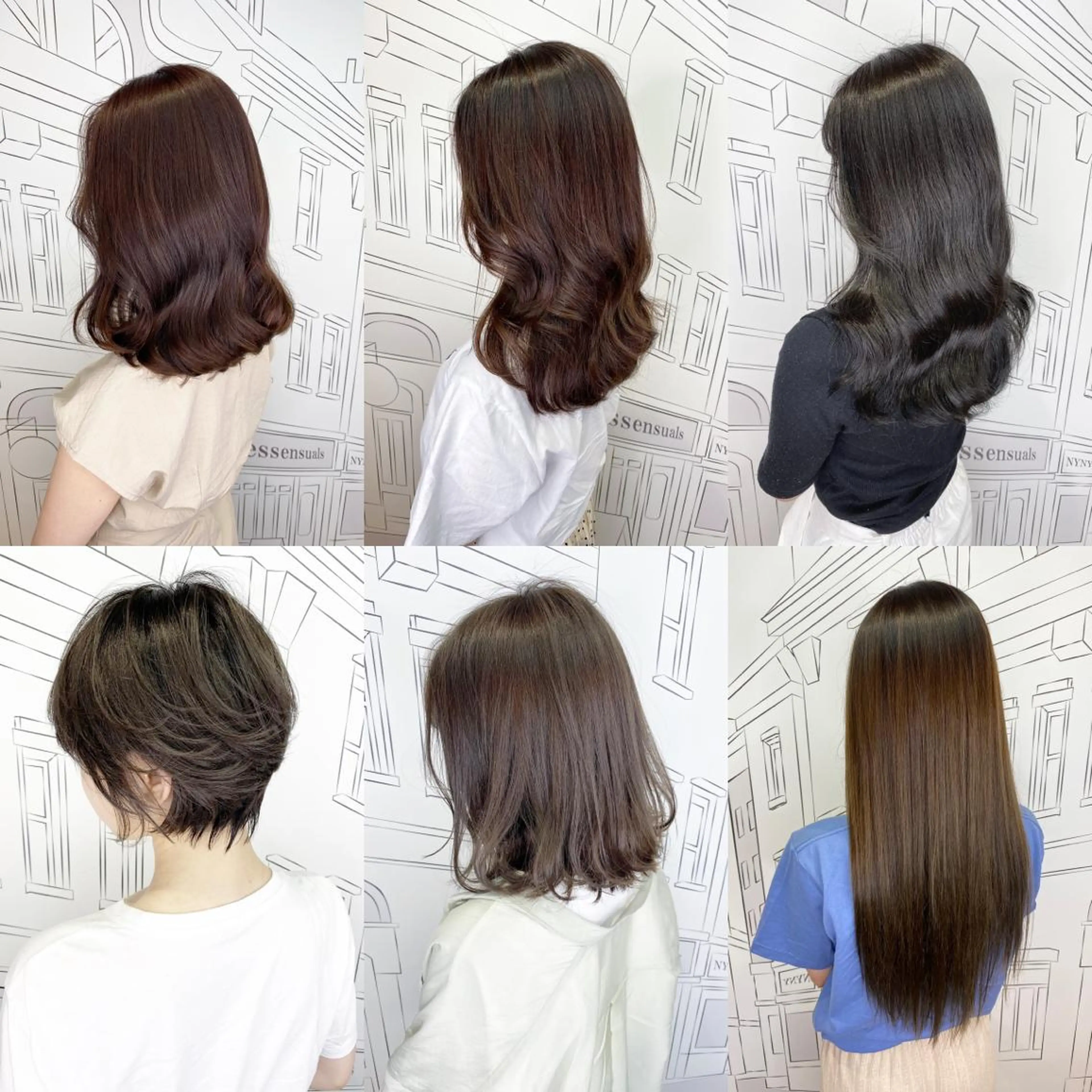 ミディアム 💎馴染むエクステ× 縮毛矯正TOMO💎のヘアスタイル