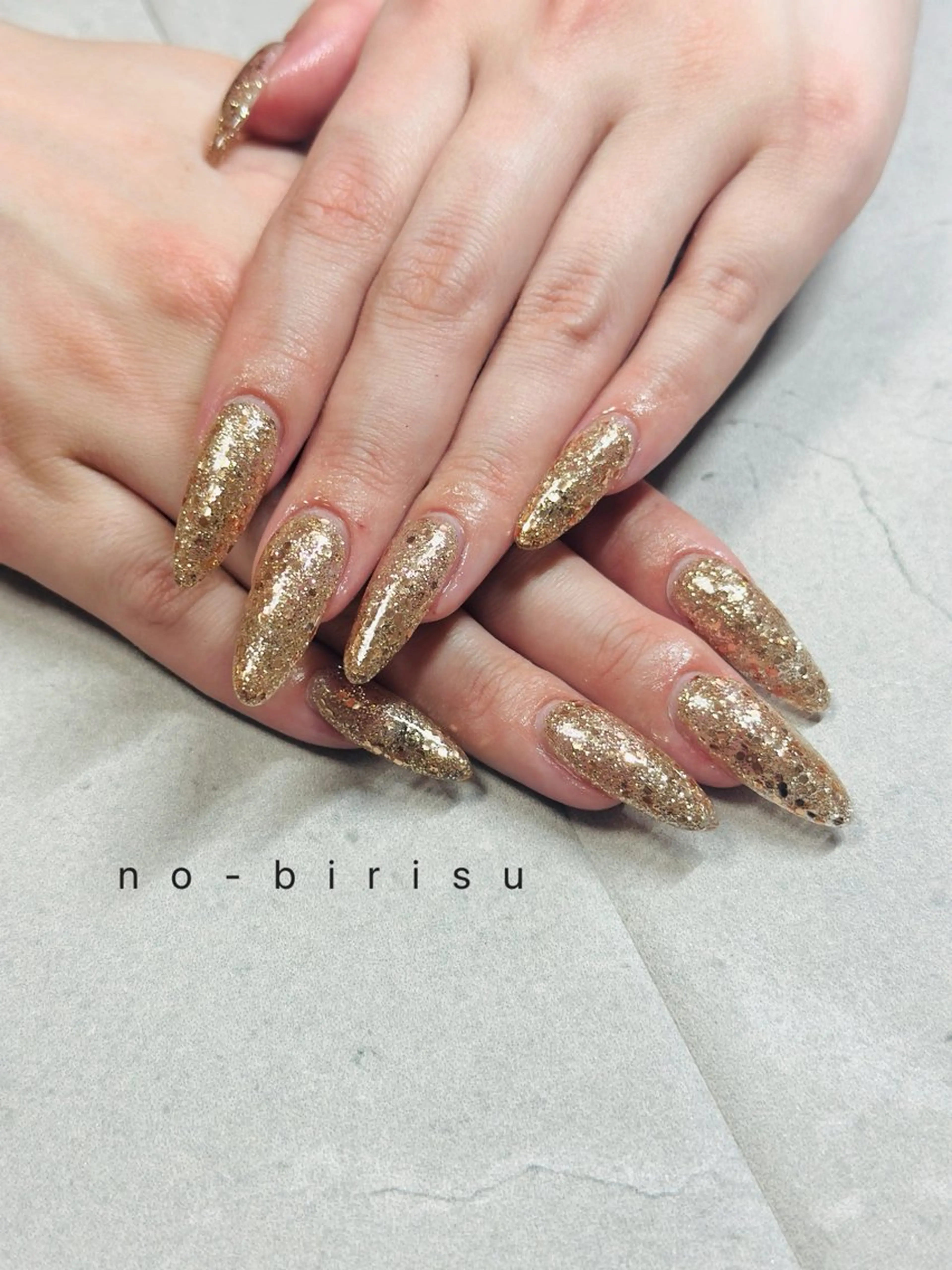 ネイル 長さ出し ハンドネイル no-birisu nailのネイルデザイン