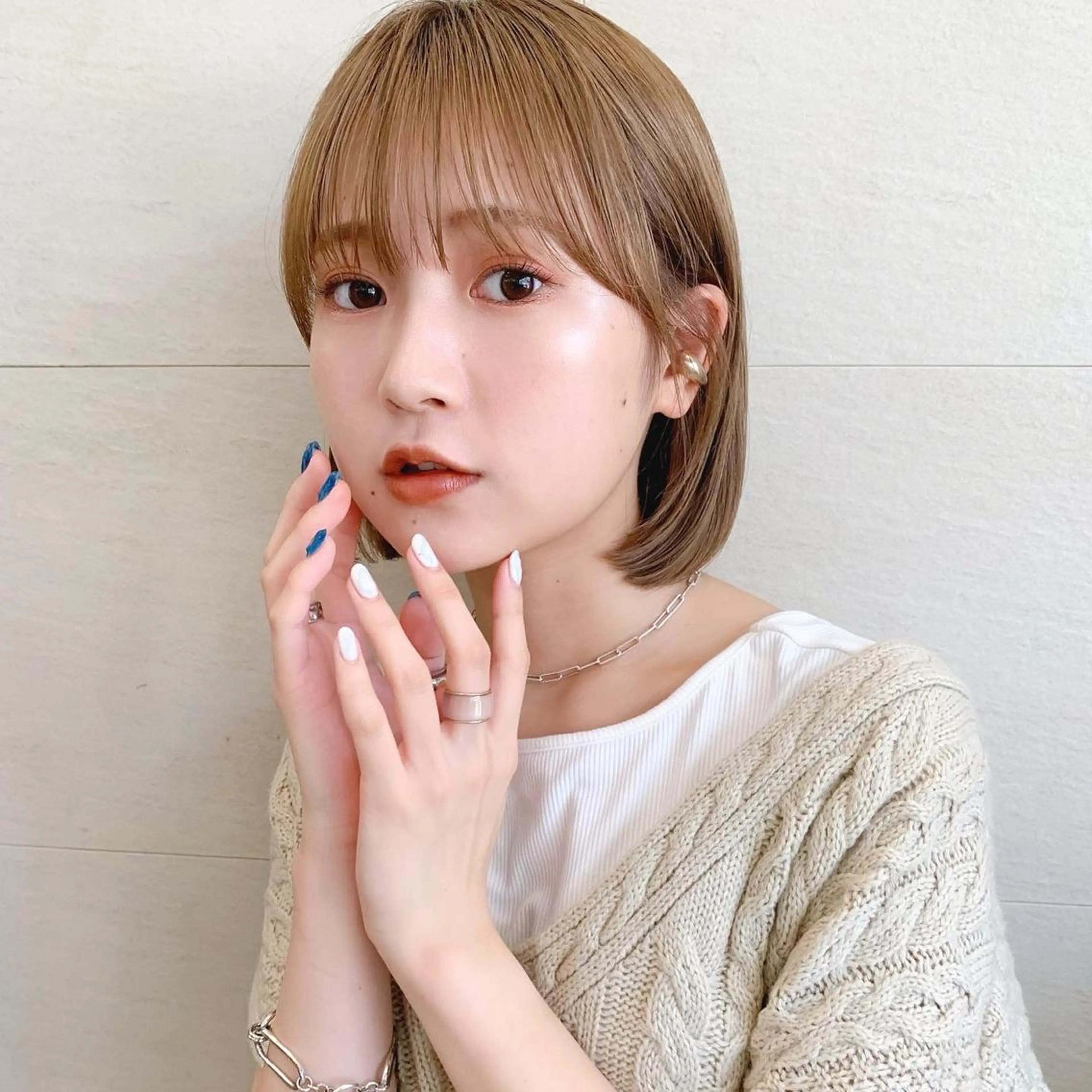 ショート カラー 🌱小顔ヘア/ボブ ミディアム/双葉🌱のヘアスタイル