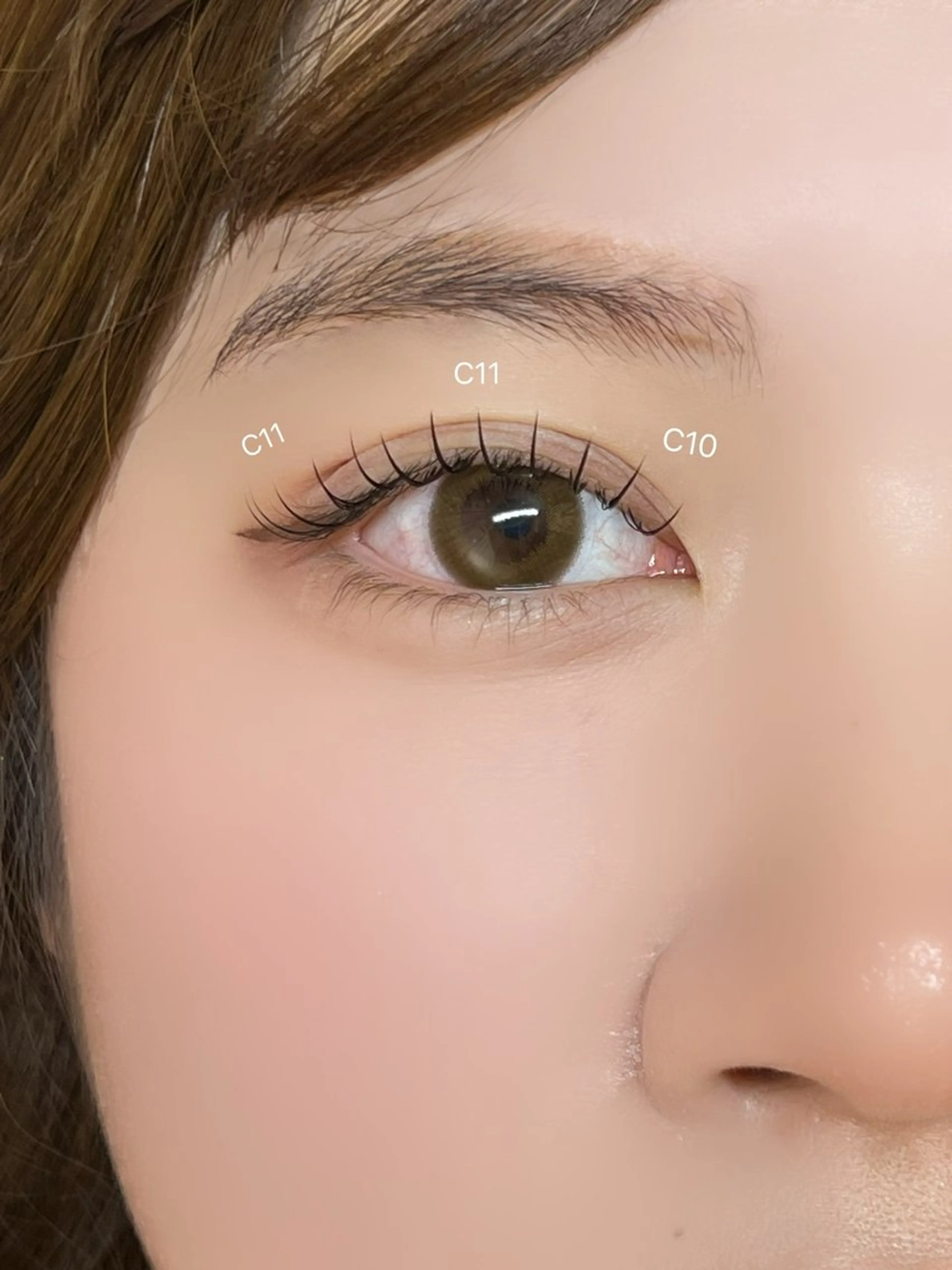 マツエク・マツパ eyelashenu YUNAのマツエク・マツパデザイン