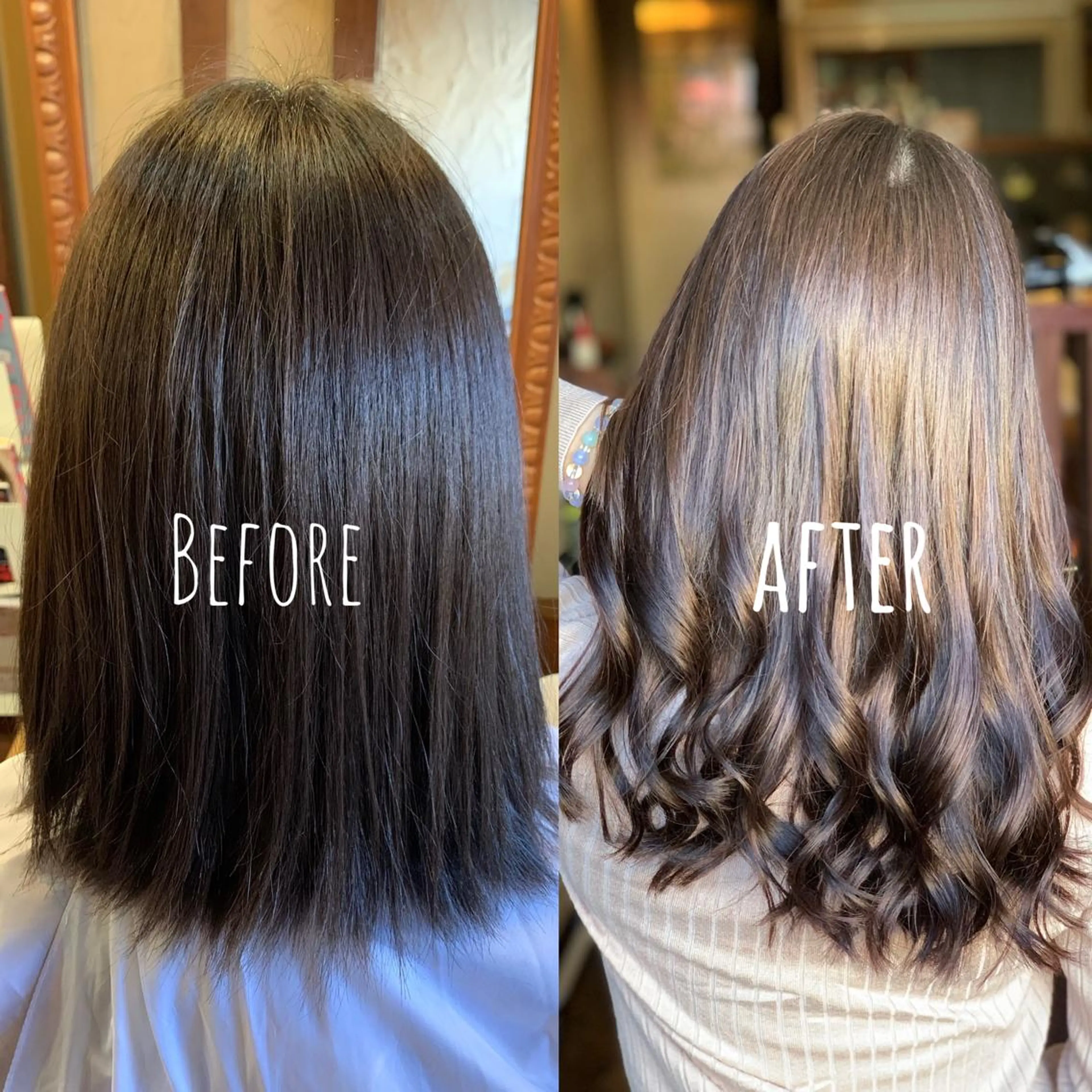 セミロング シールエクステ エクステ カット ヘアカラー エクステ ReHyd BEAUTÉ salon&store 心斎橋店所属・❤️MASAKO❤️ 🌸🩷エクステ🩷のヘアスタイル