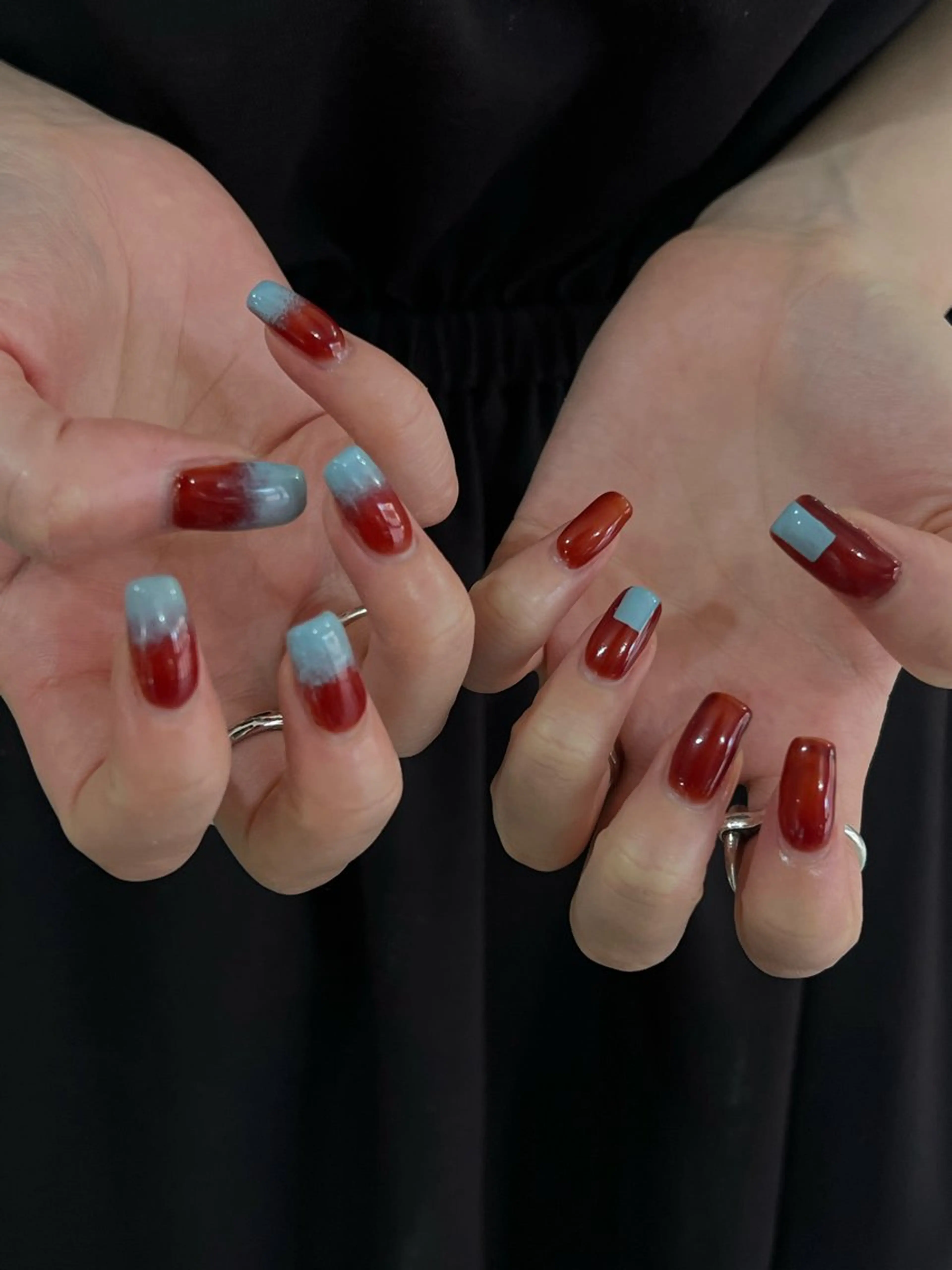 ネイル ハンドネイル Hata nail 🎀個性派ニュアンスのネイルデザイン