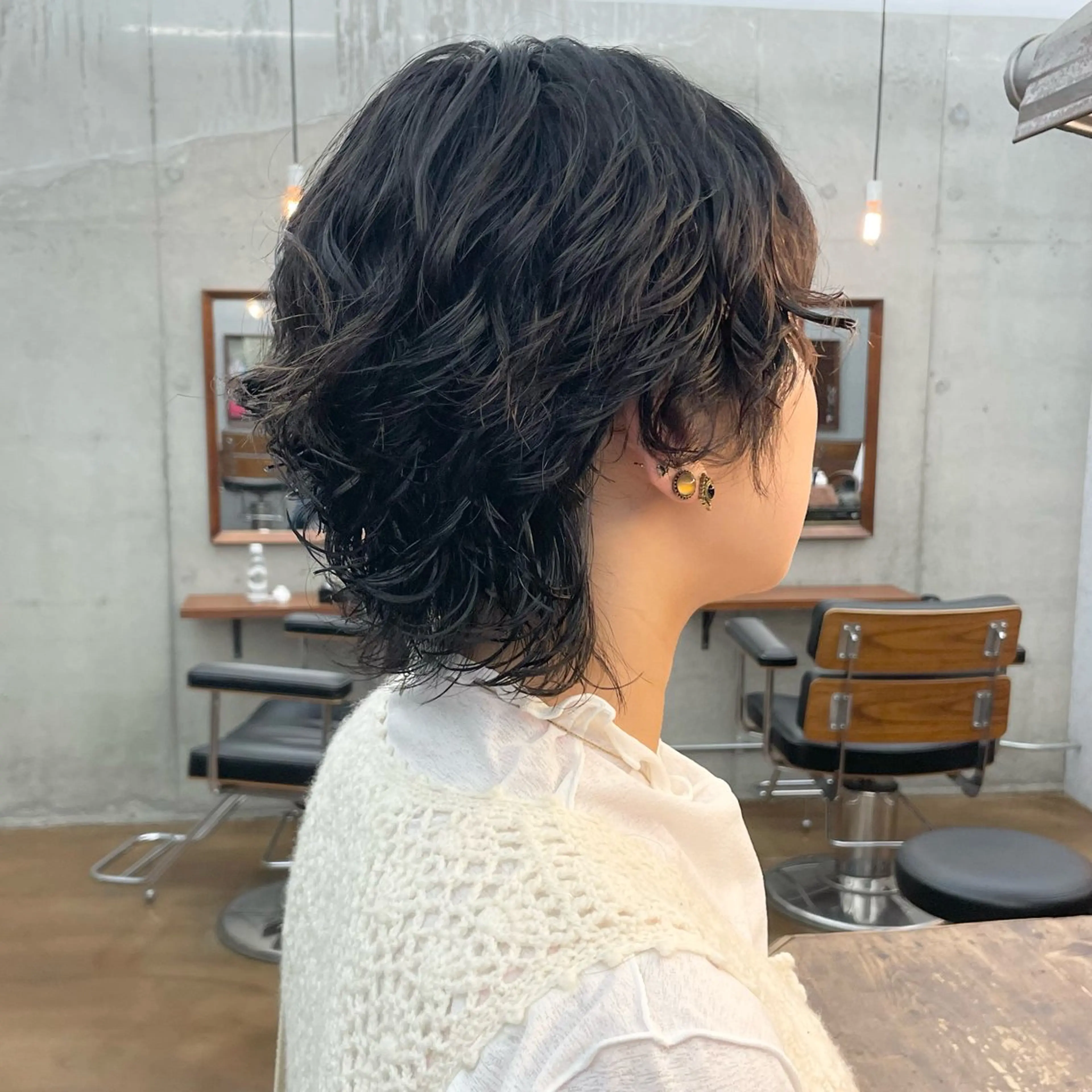 ショート パーマ メンズ メンズパーマ メンズウルフカット ショートヘア ウルフカット カット パーマ トリートメント ヘアセット ✂︎ウルフ・ショート ✂︎MIKUNIのヘアスタイル