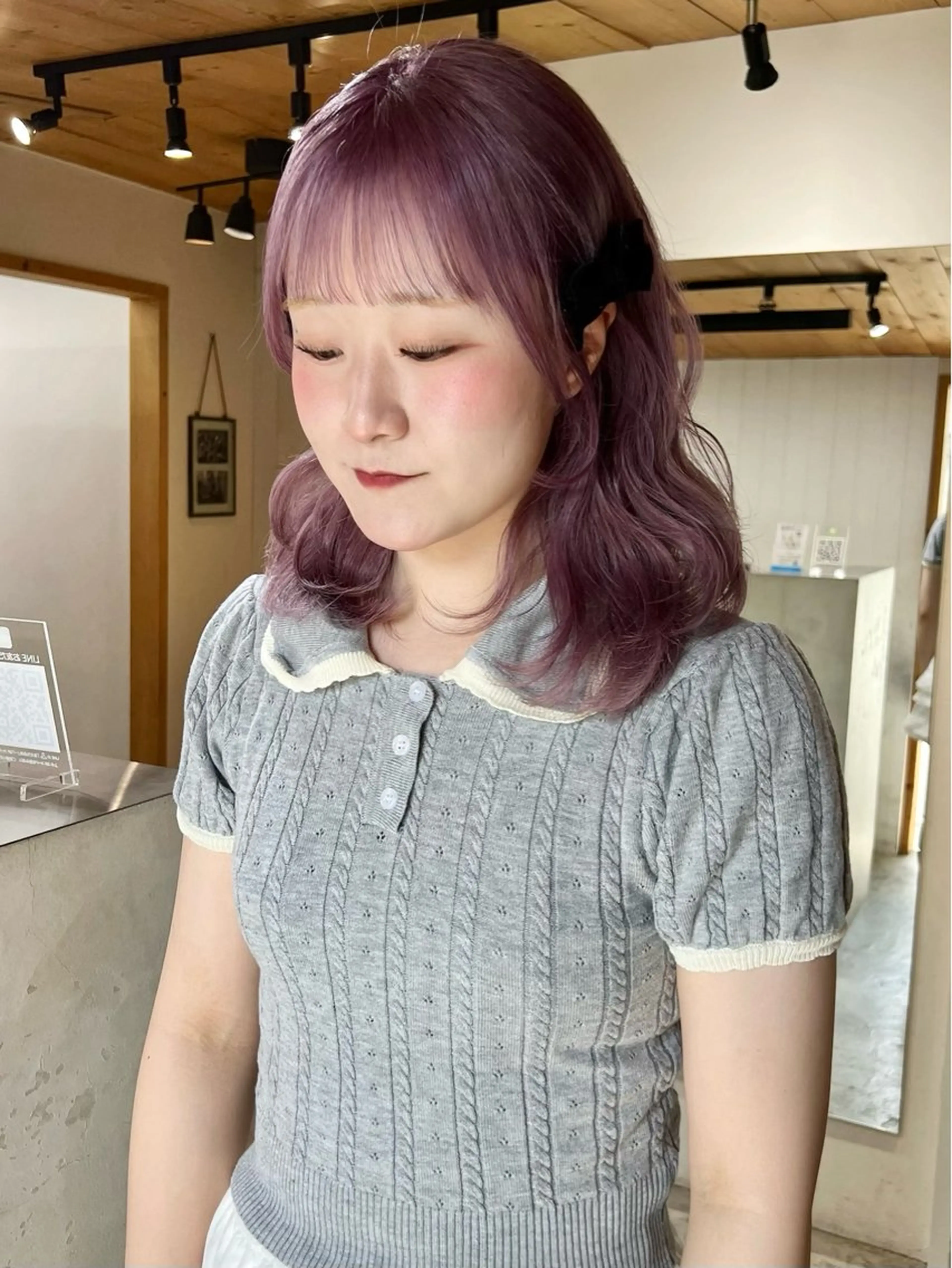 セミロング ヘアカラー 暖色カラー/レイヤー カット☁️MEI☁️のヘアスタイル