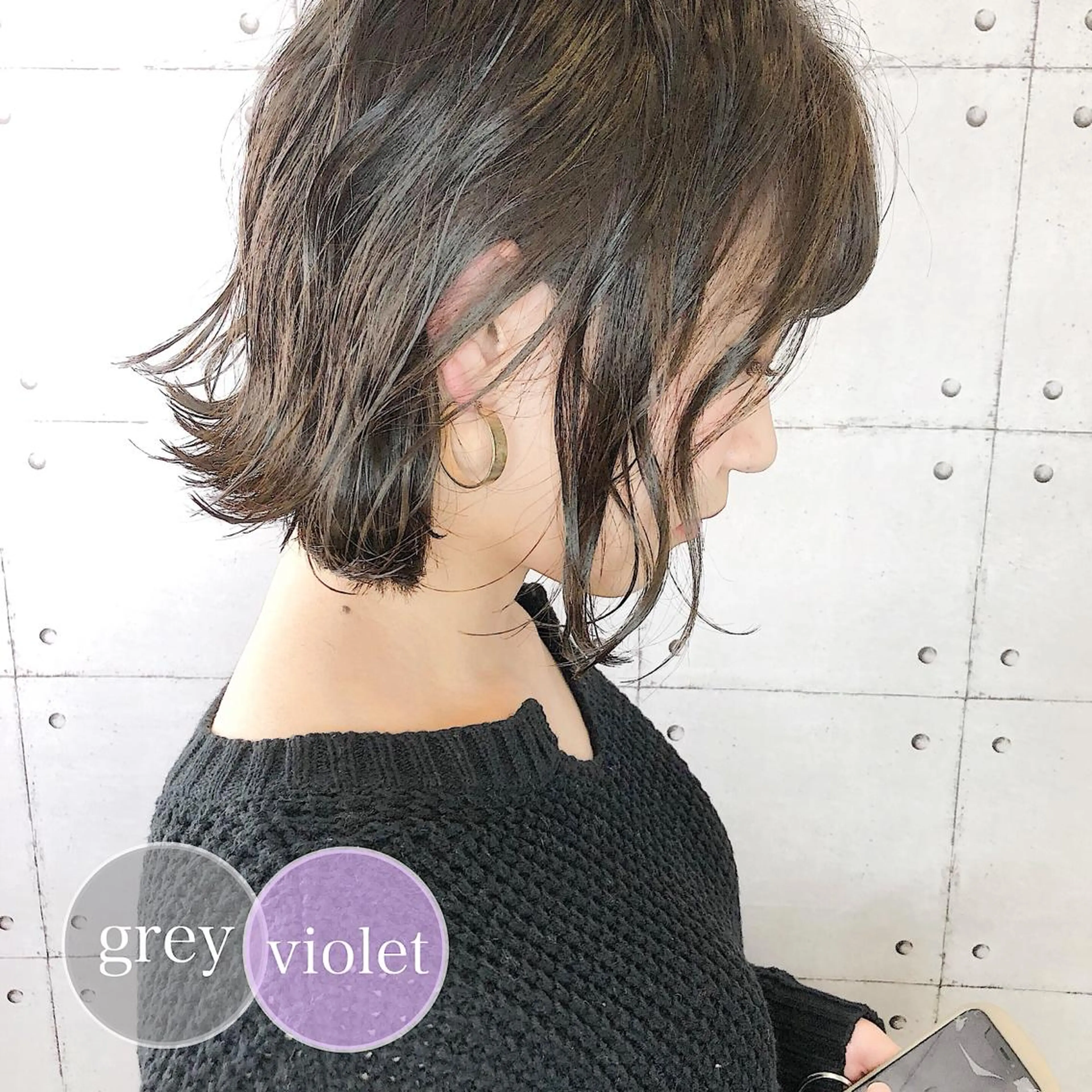 ショート カラー 透明感カラー グレージュ ハイライトカラー ボブ ハイライト 美髪専門サロン kazuのヘアスタイル