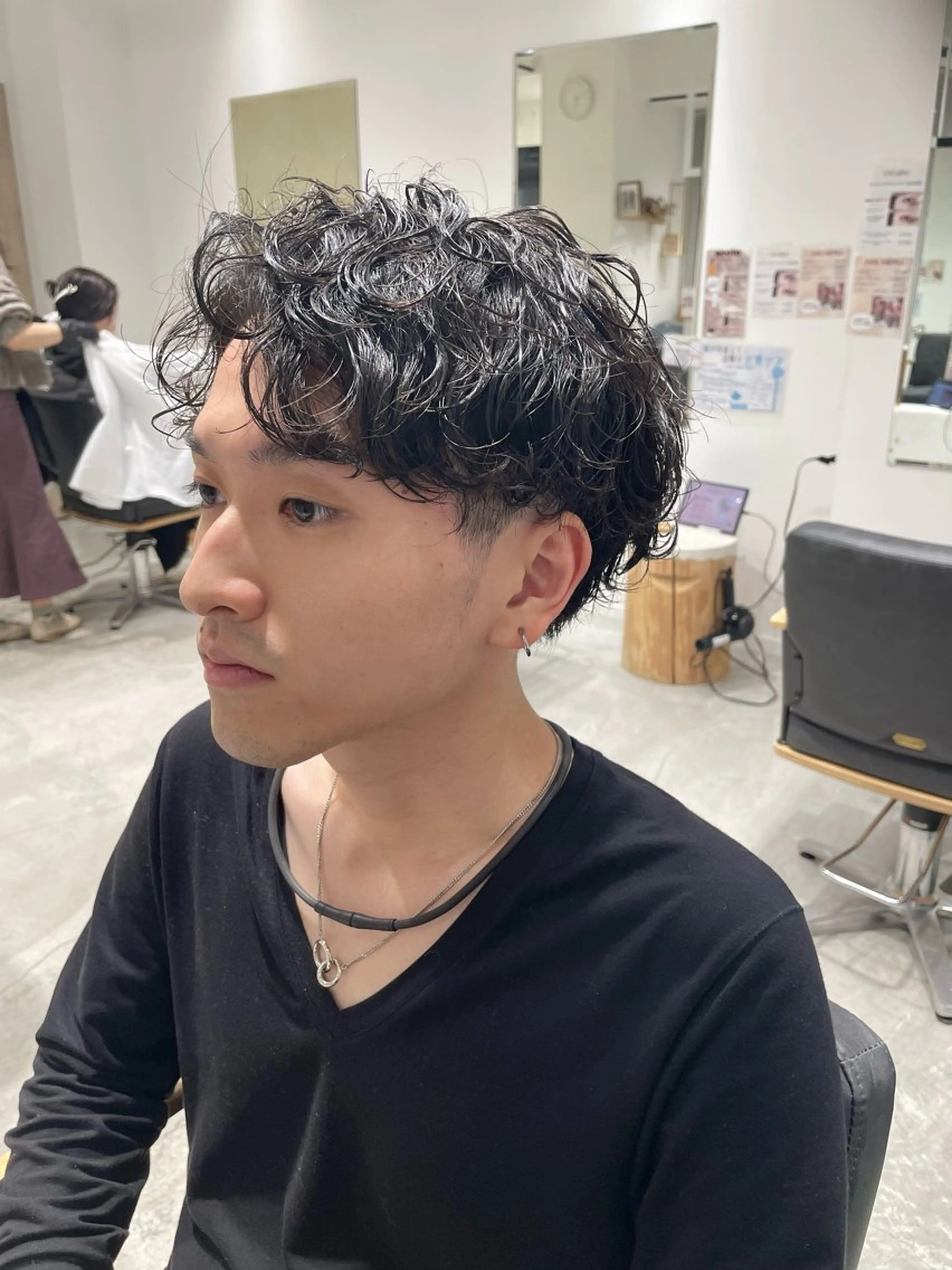 パーマ メンズ カット パーマ mensパーマ. .takaのヘアスタイル