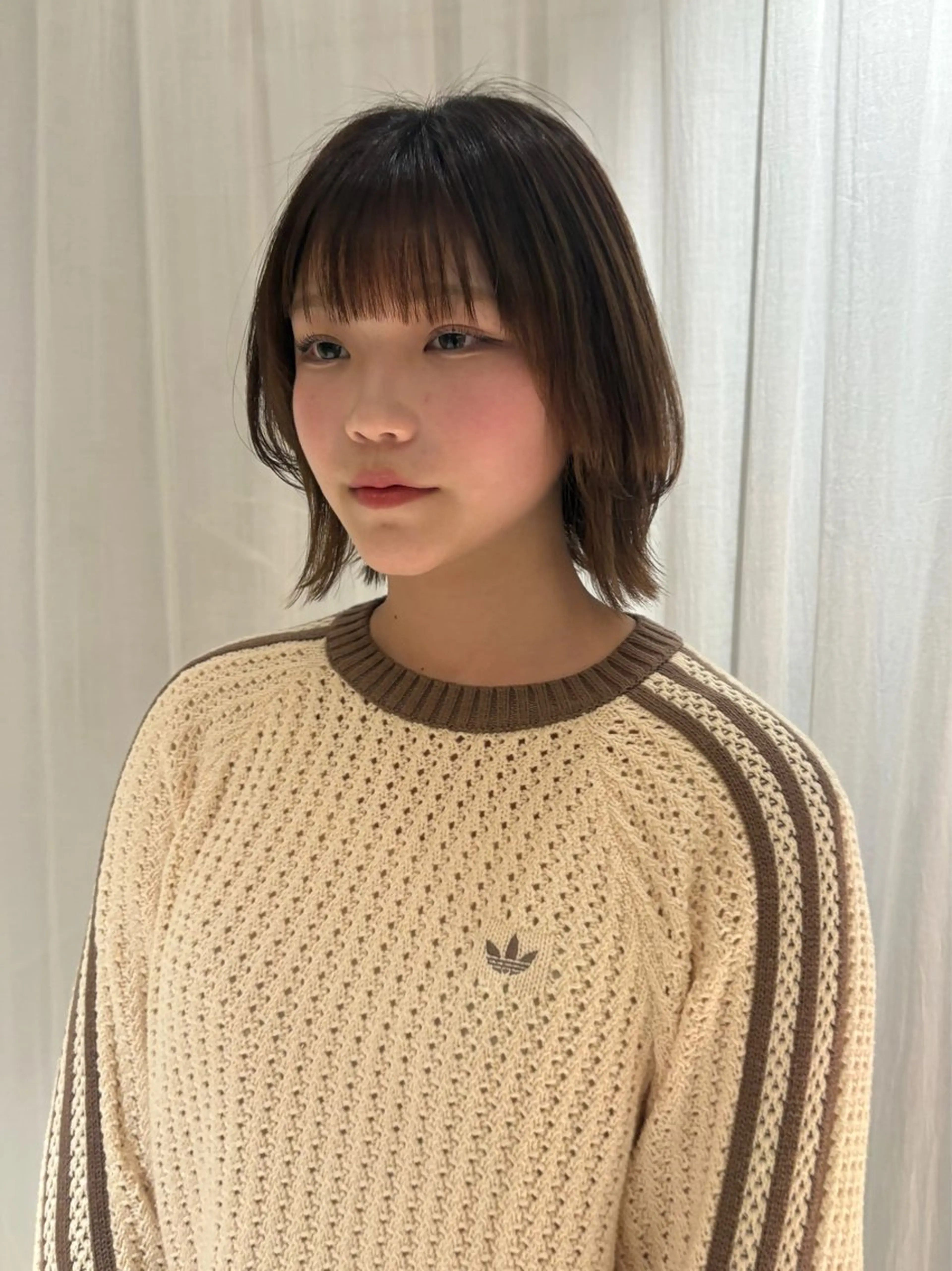 ミディアム ショート⌇艶カラー ⌇ RIN🌙のヘアスタイル