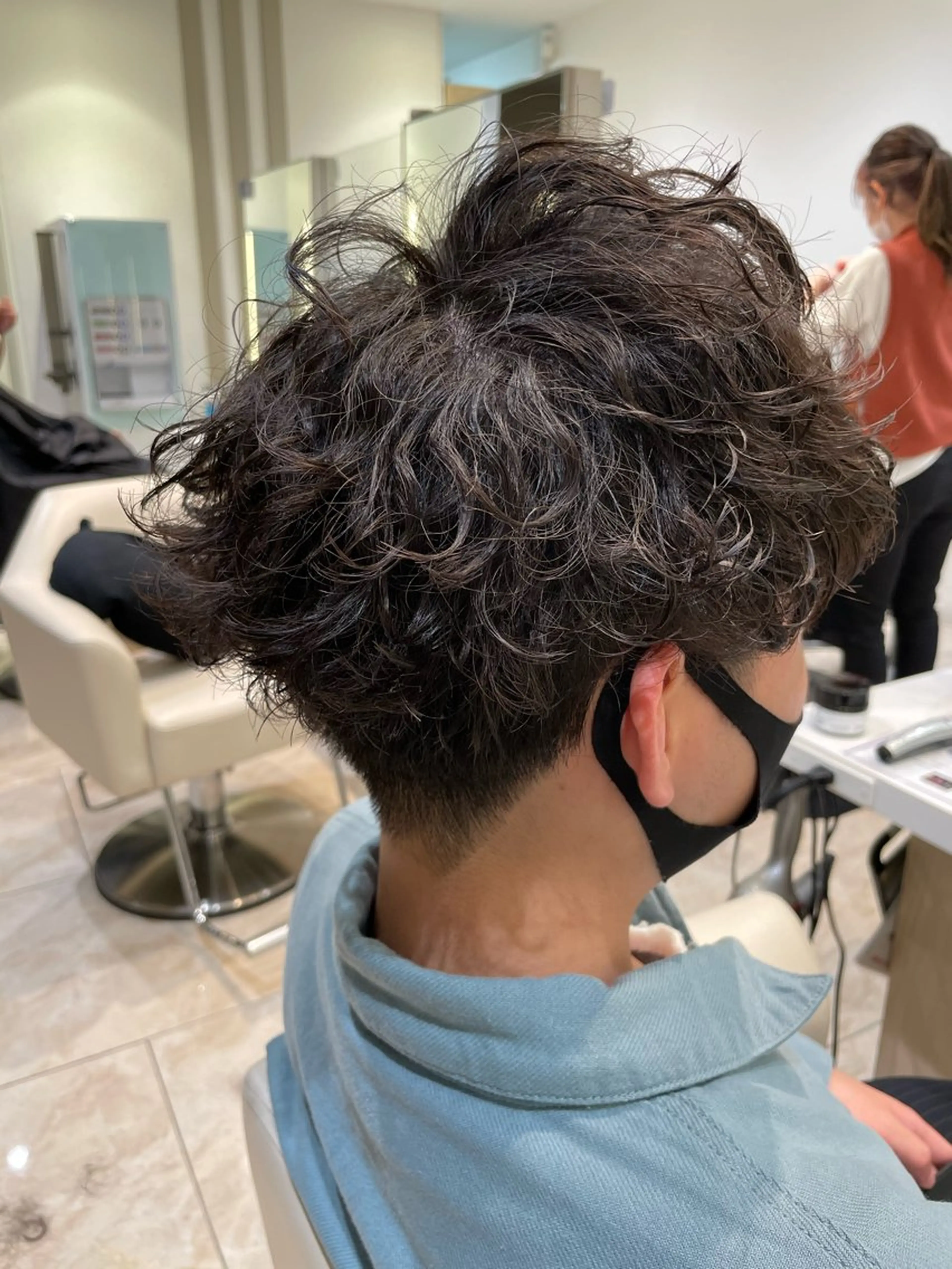 ショート パーマ メンズ カット パーマ ケンジアネッタ Men'sのヘアスタイル