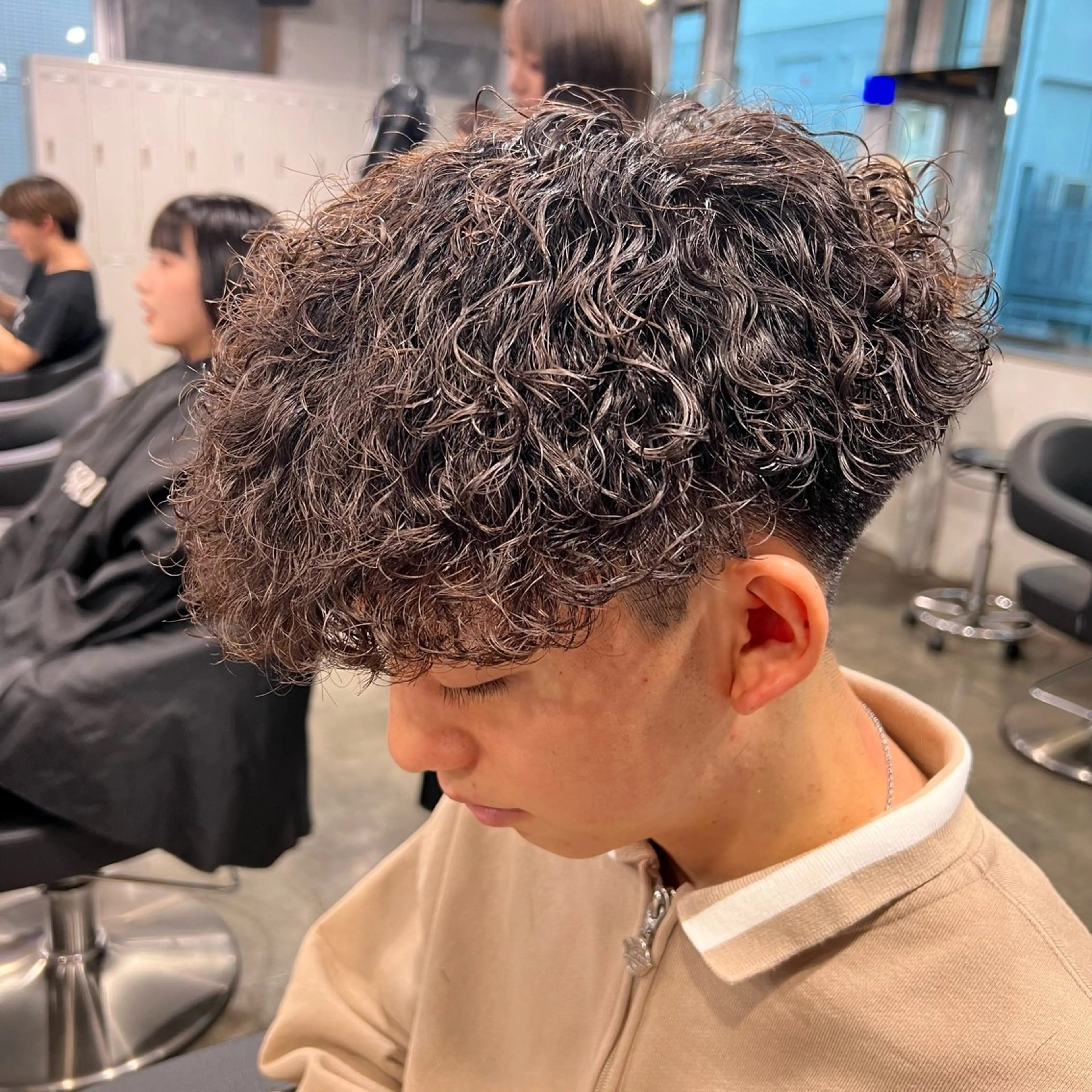ショート カラー パーマ ヘアアレンジ メンズ キッズ 🔷横浜1のパーマ 職人🔷将太郎のヘアスタイル
