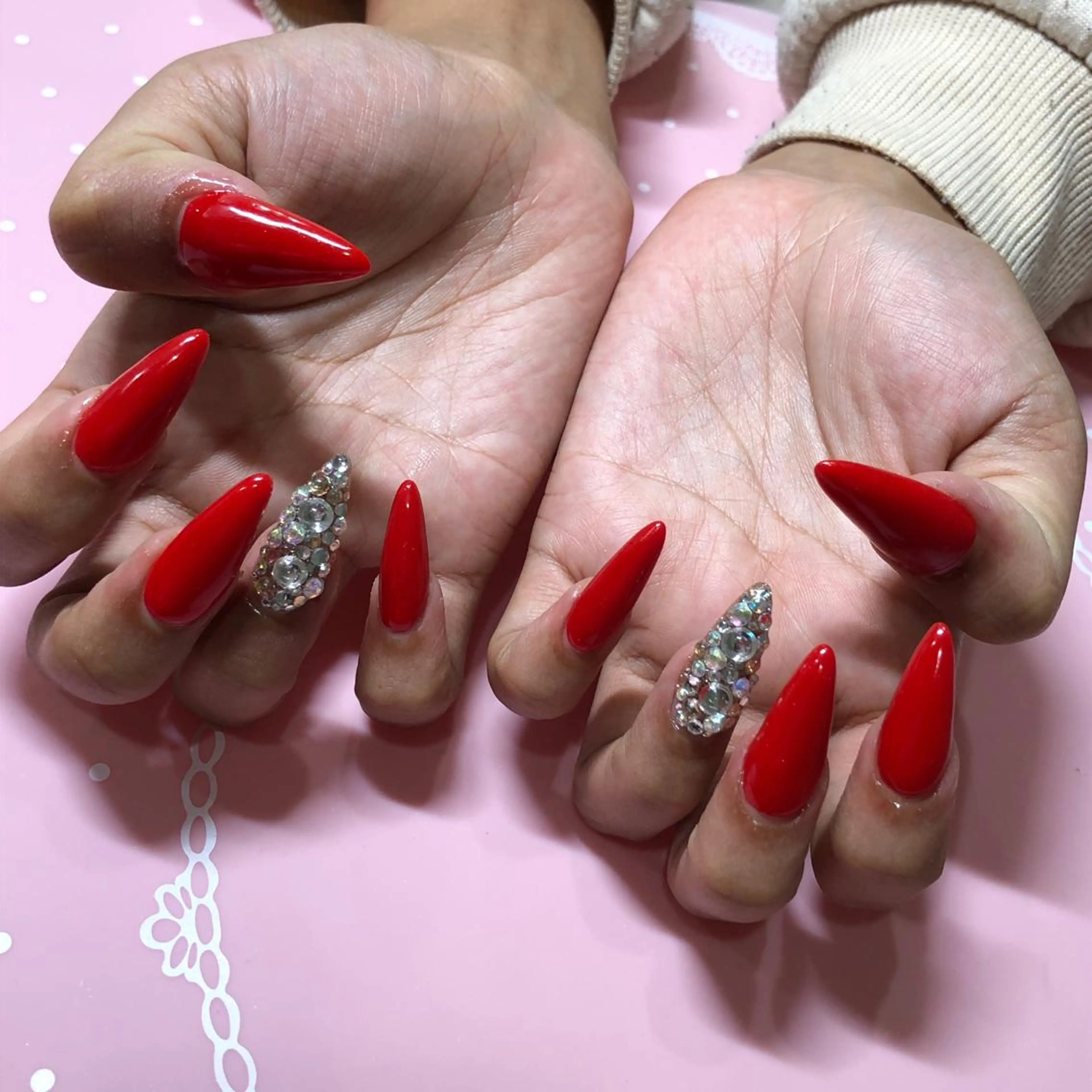 ロング ネイル ハンドネイル 《LB》ラブリエ Nail&eyeのマツエク・マツパデザイン