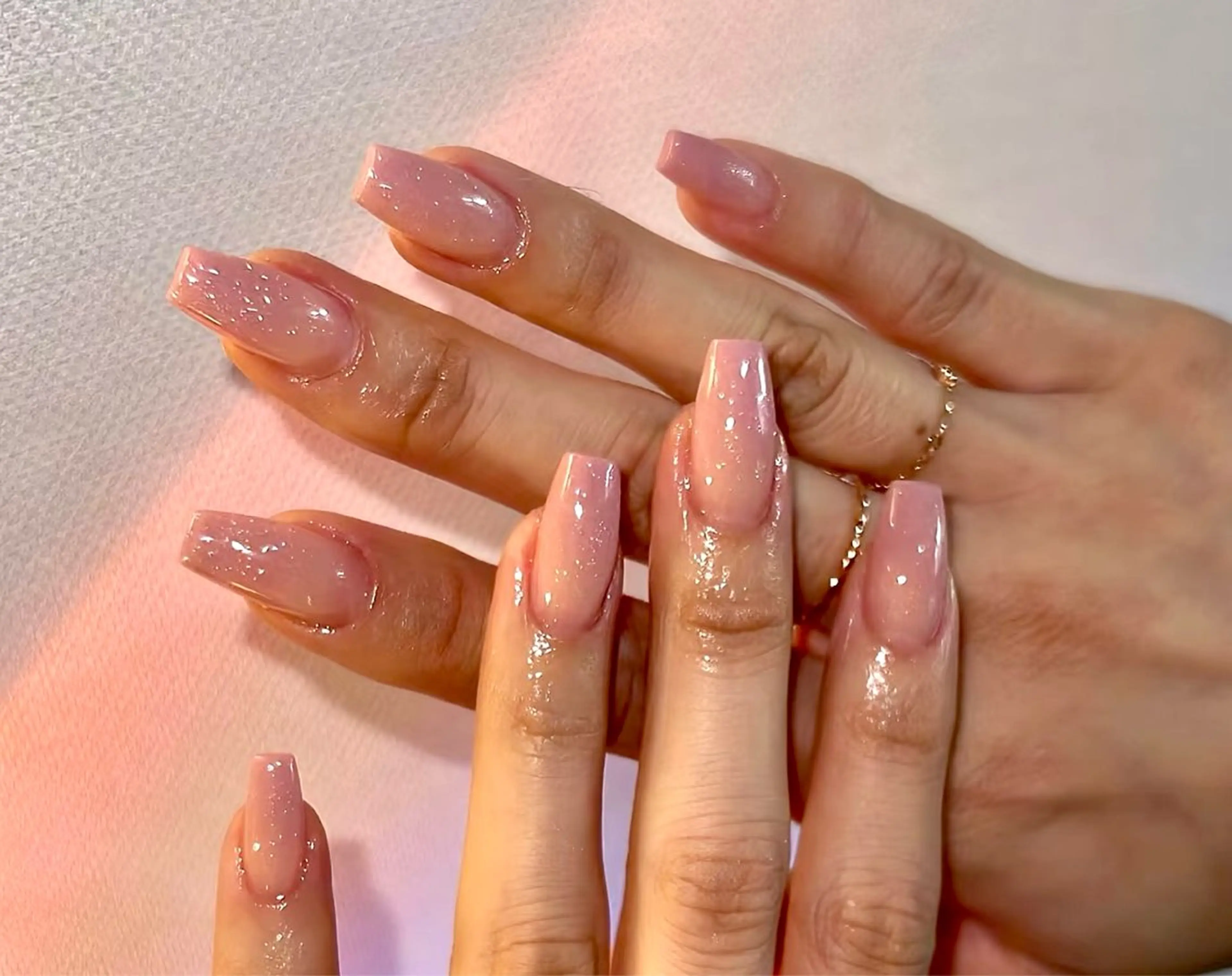 ネイル オーロラネイル クリアネイル 長さ出し フットネイル フレンチネイル ハンドネイル フットネイル ハンドケア リボン、ガーリー パーツ放題専門店のネイルデザイン