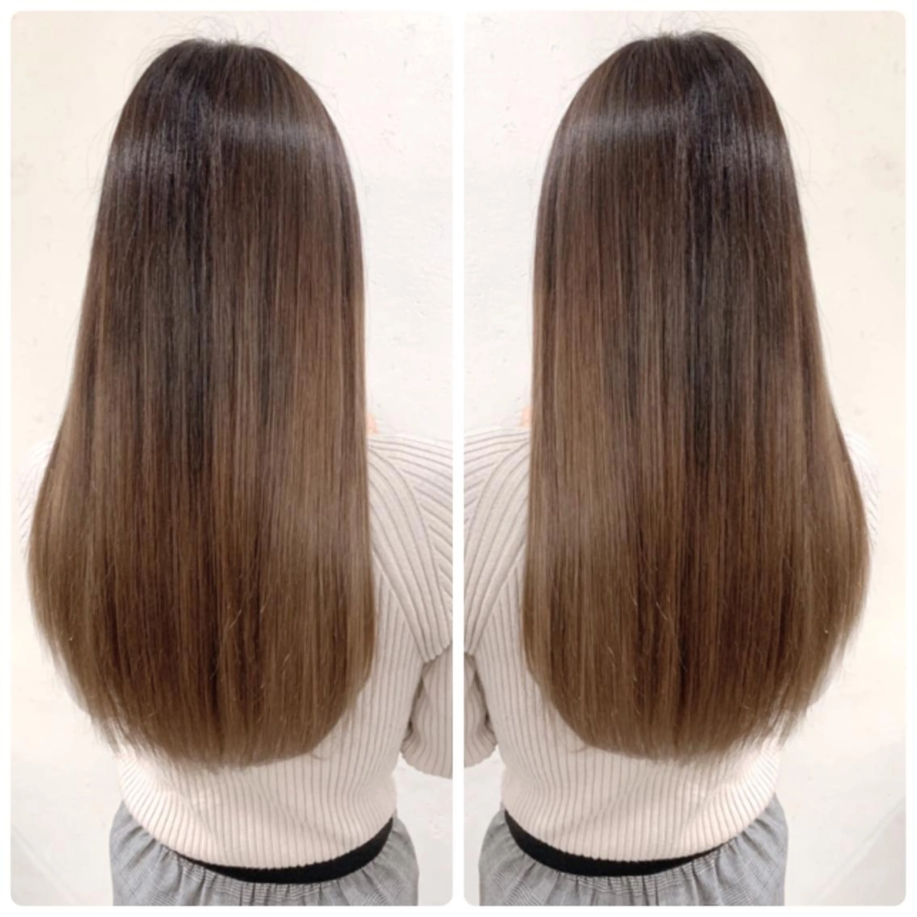 ロング カラー 京都大人女性ショート 徒歩1分/秋山のヘアスタイル