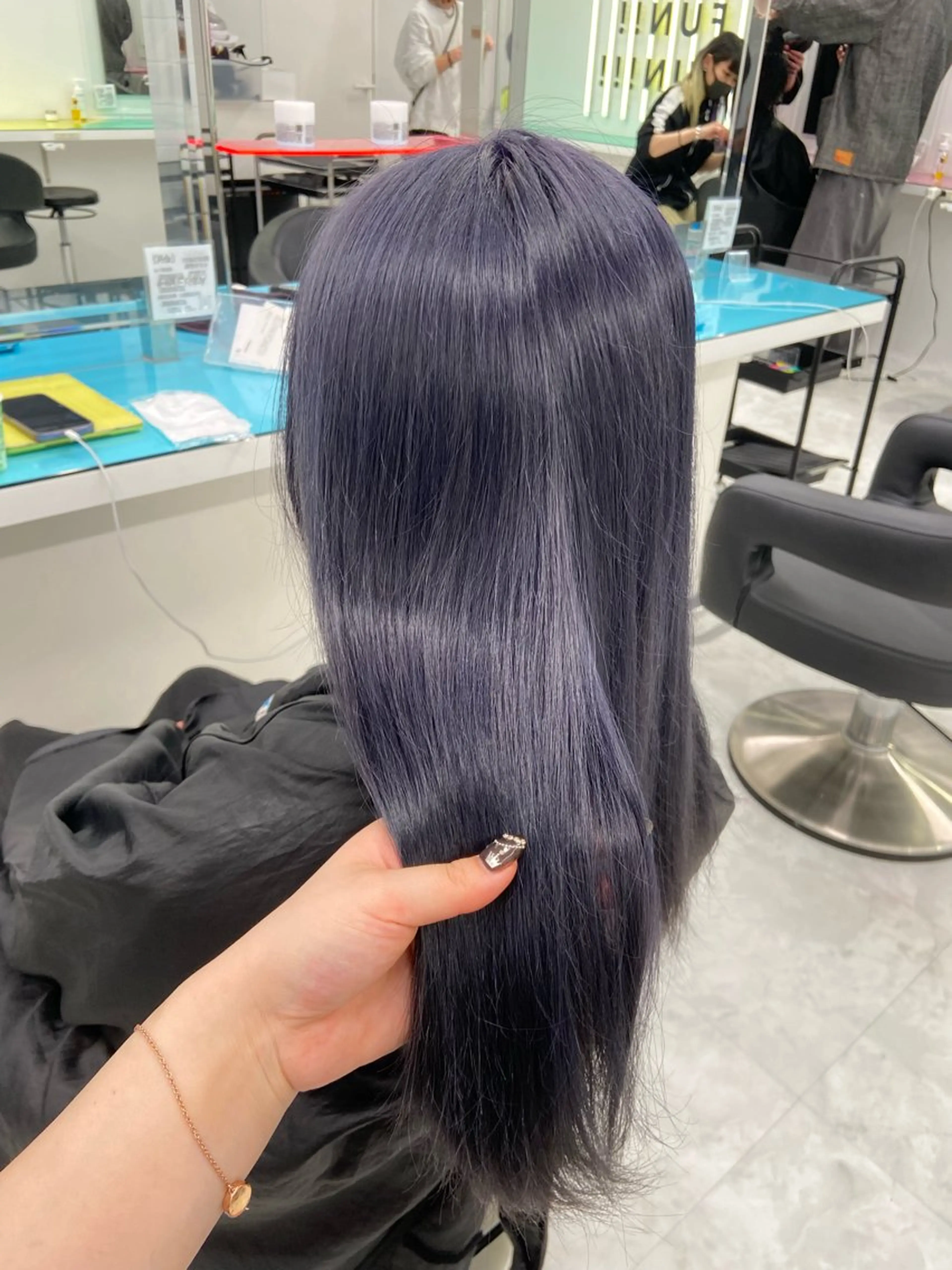 ロング カラー ラベンダーカラー 大人上品ベージュ 🎀HARUNAのヘアスタイル