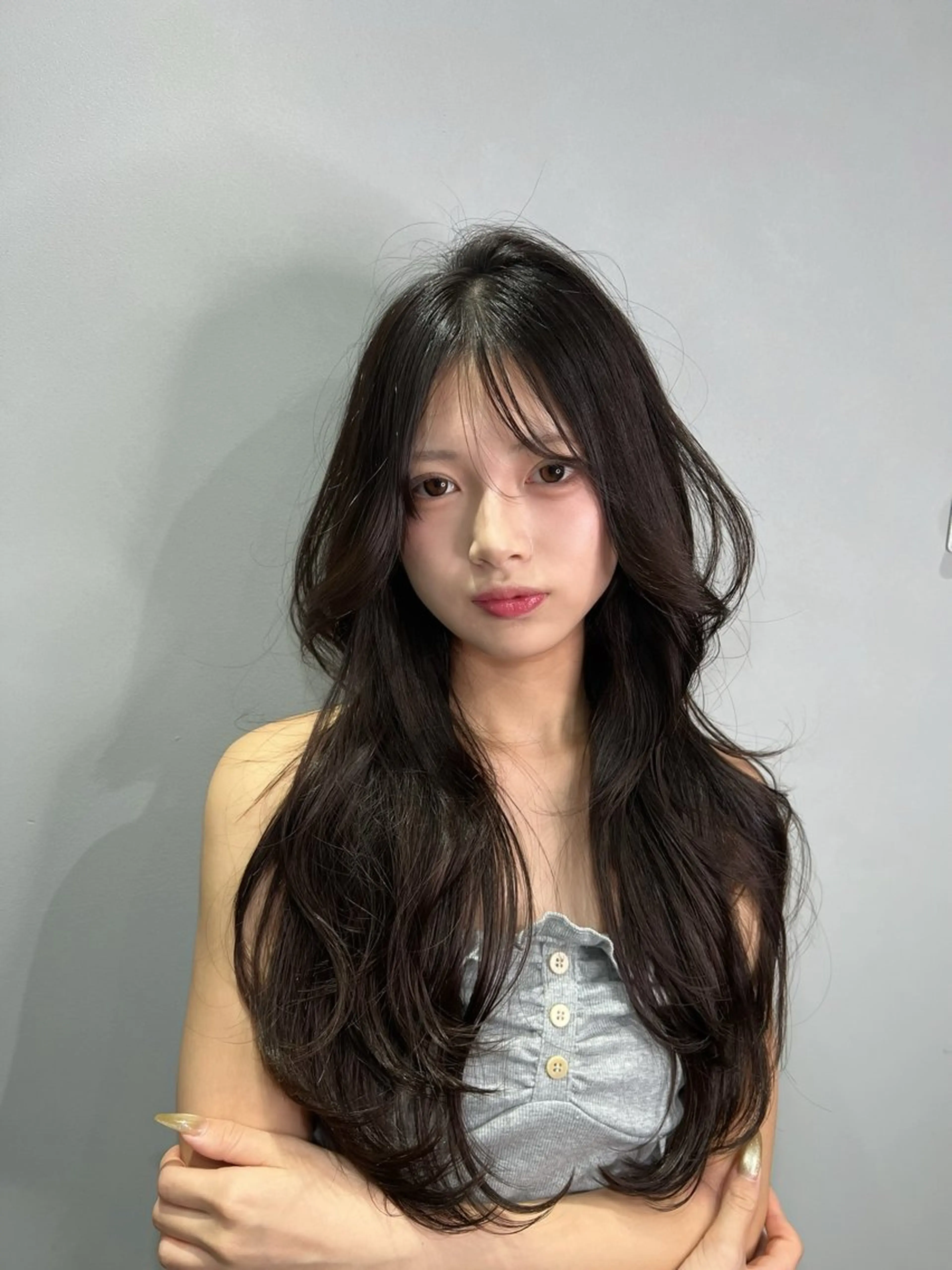 ロング カット トリートメント ワンホン×韓国/ 髪質改善/itaruのヘアスタイル