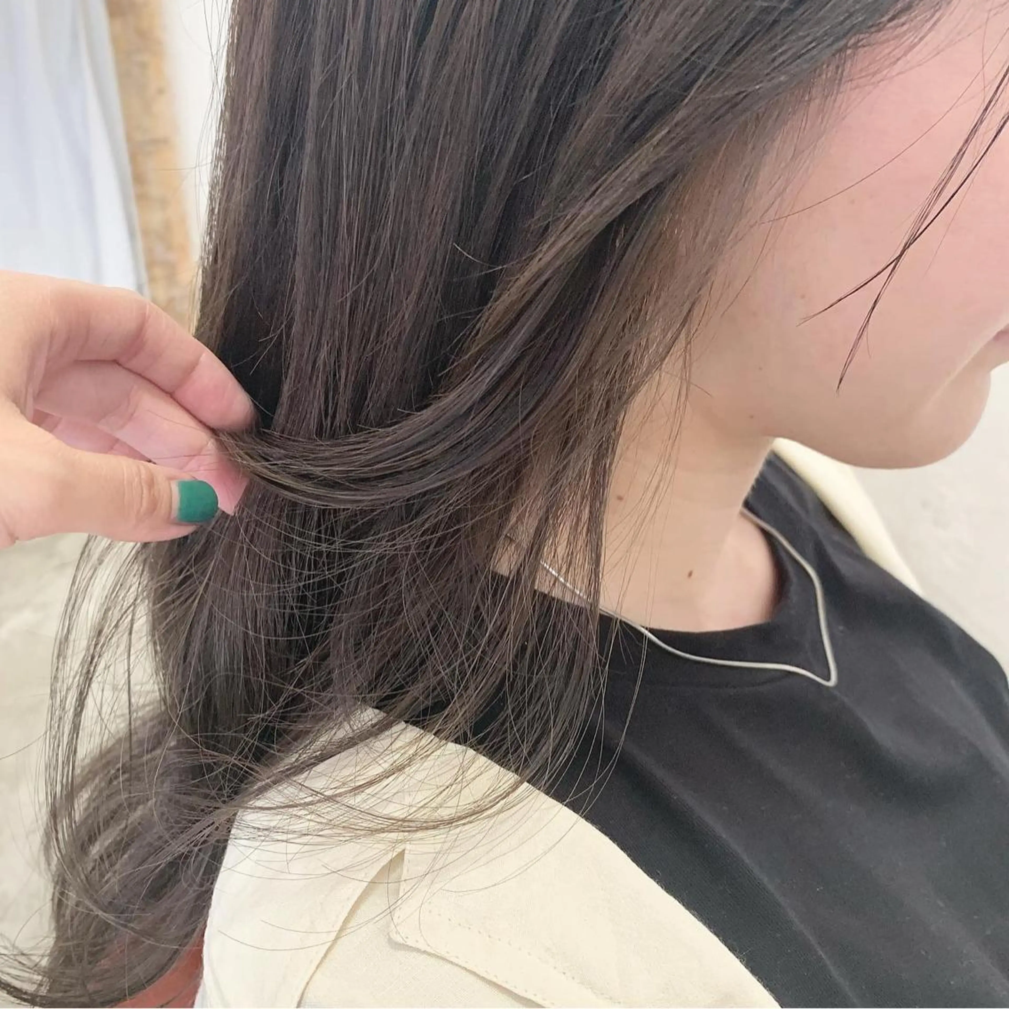 ロング カラー カット ヘアカラー fio マナミのヘアスタイル