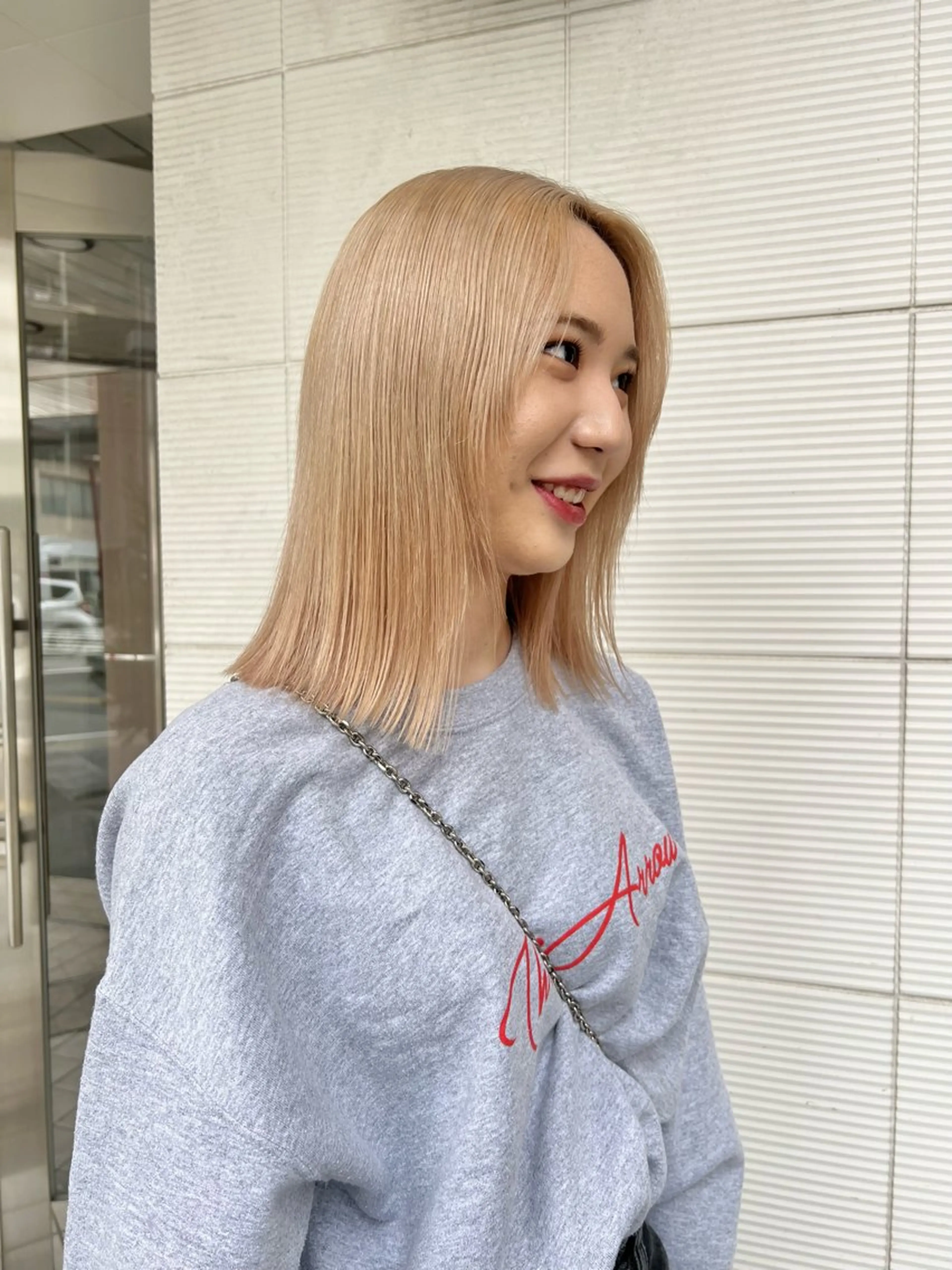 ミディアム カラー ヘアカラー トリートメント ハッシュレイヤー ༊*·˚ リナのヘアスタイル