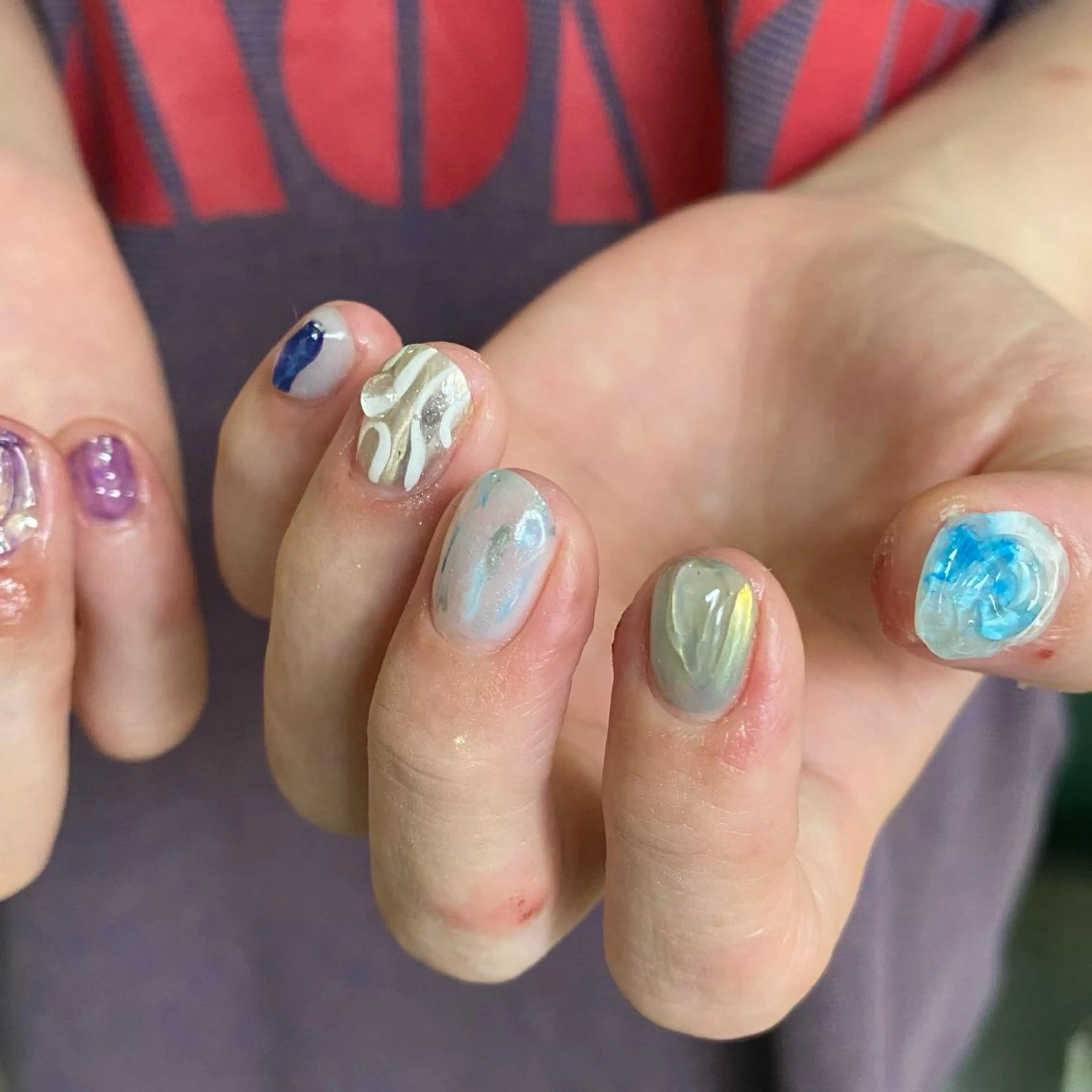 ネイル ☆ -ˋˏ ⋆Oli nailෆ ̖́-のネイルデザイン