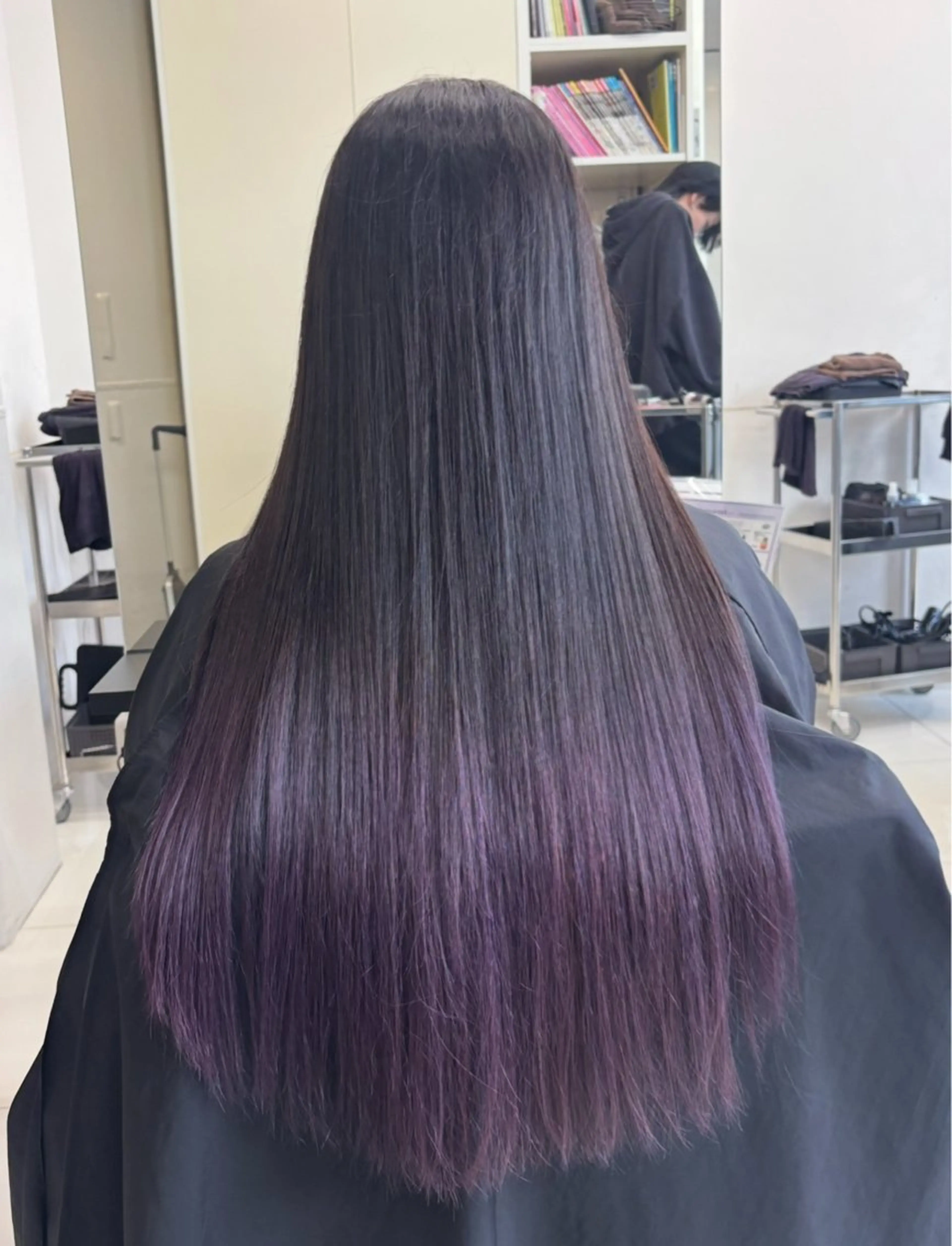ミディアム カラー ヘアカラー トリートメント ⭐️無料！カット モデル募集⭐️夕貴のヘアスタイル