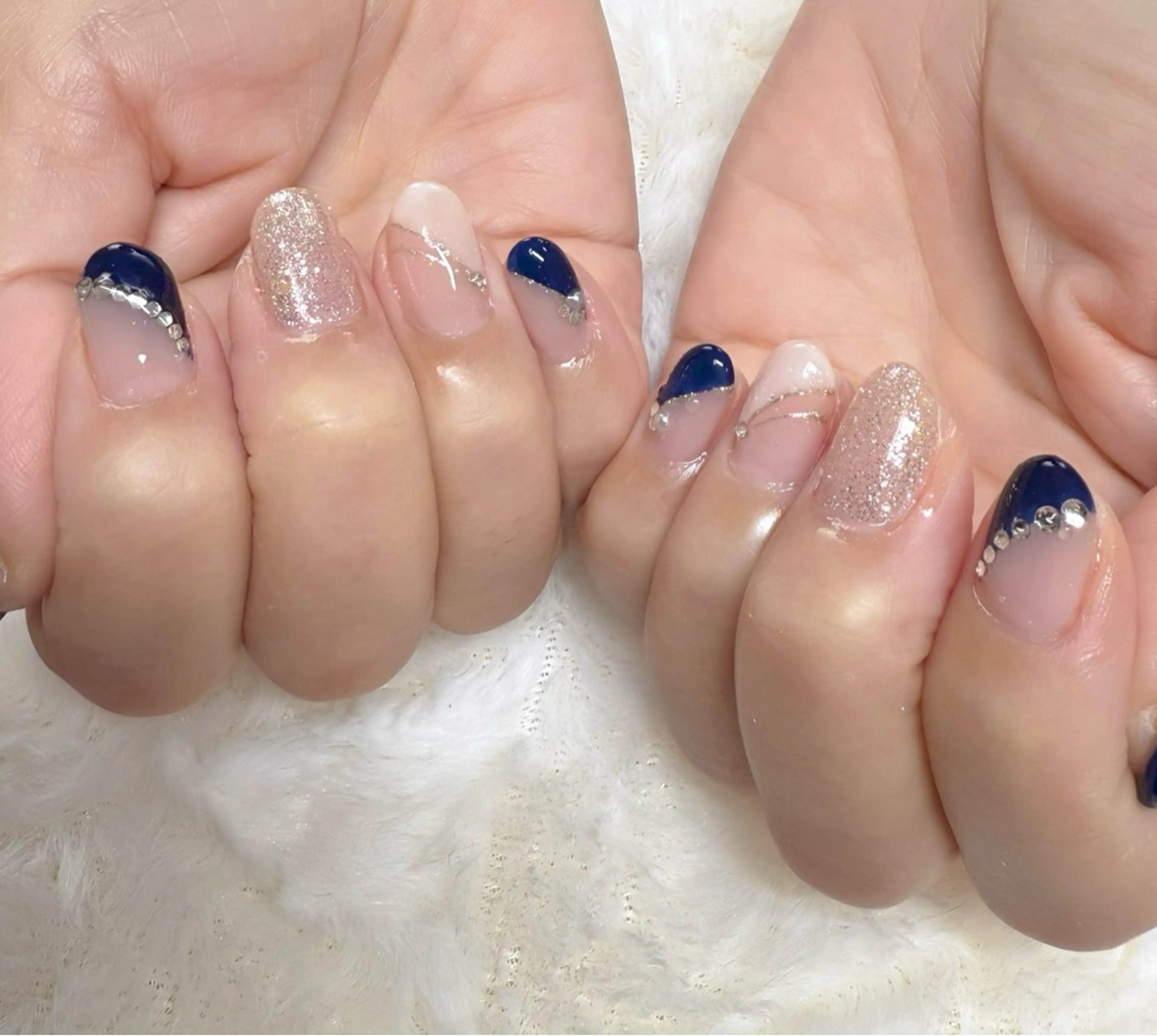 ネイル ブルー Heartful nailのネイルデザイン