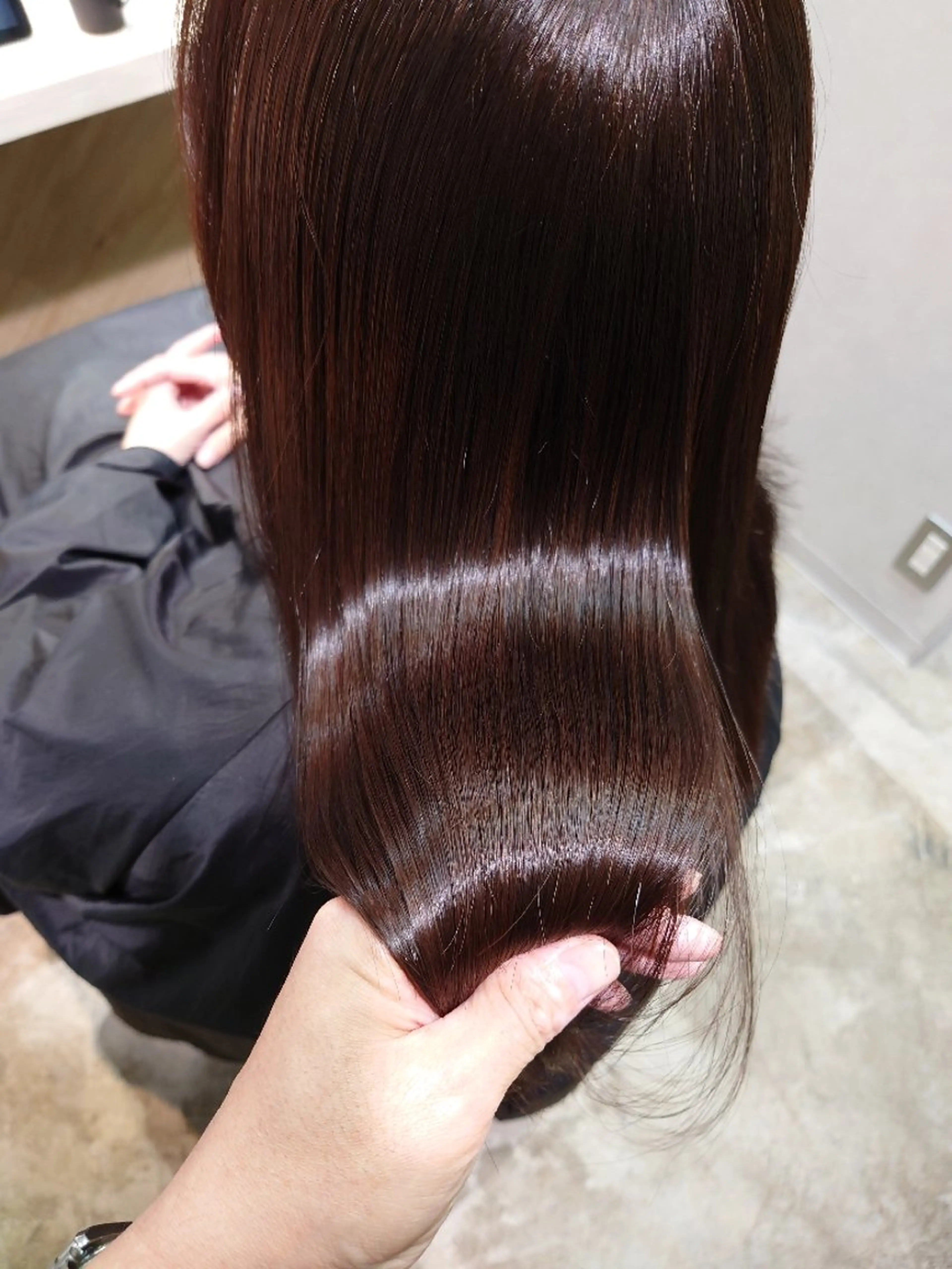 セミロング 縮毛矯正 縮毛矯正✨艶髪　 シノハラ✨髪質改善のヘアスタイル