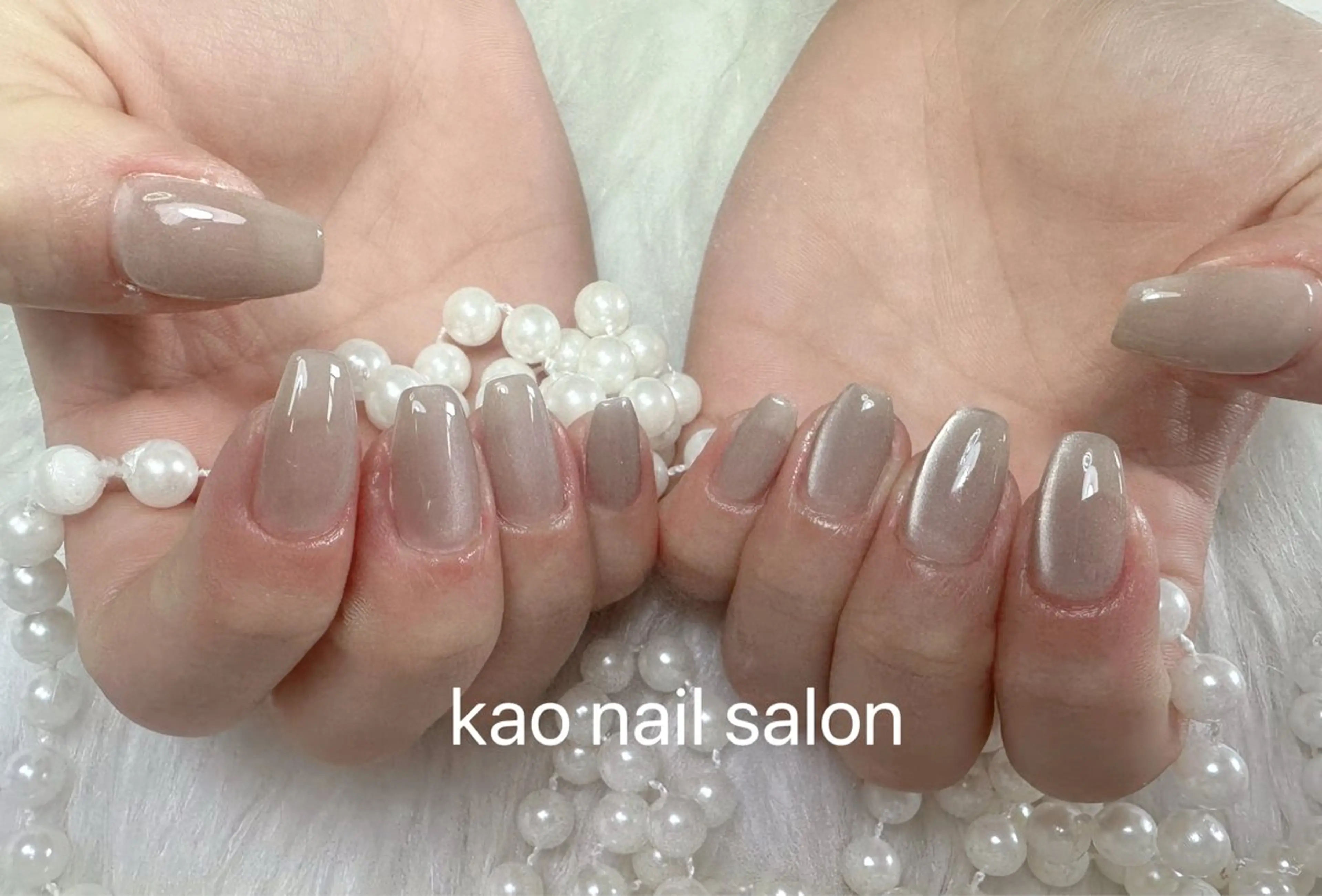 ネイル ハンドネイル kao nail マグネット/長さだしのネイルデザイン