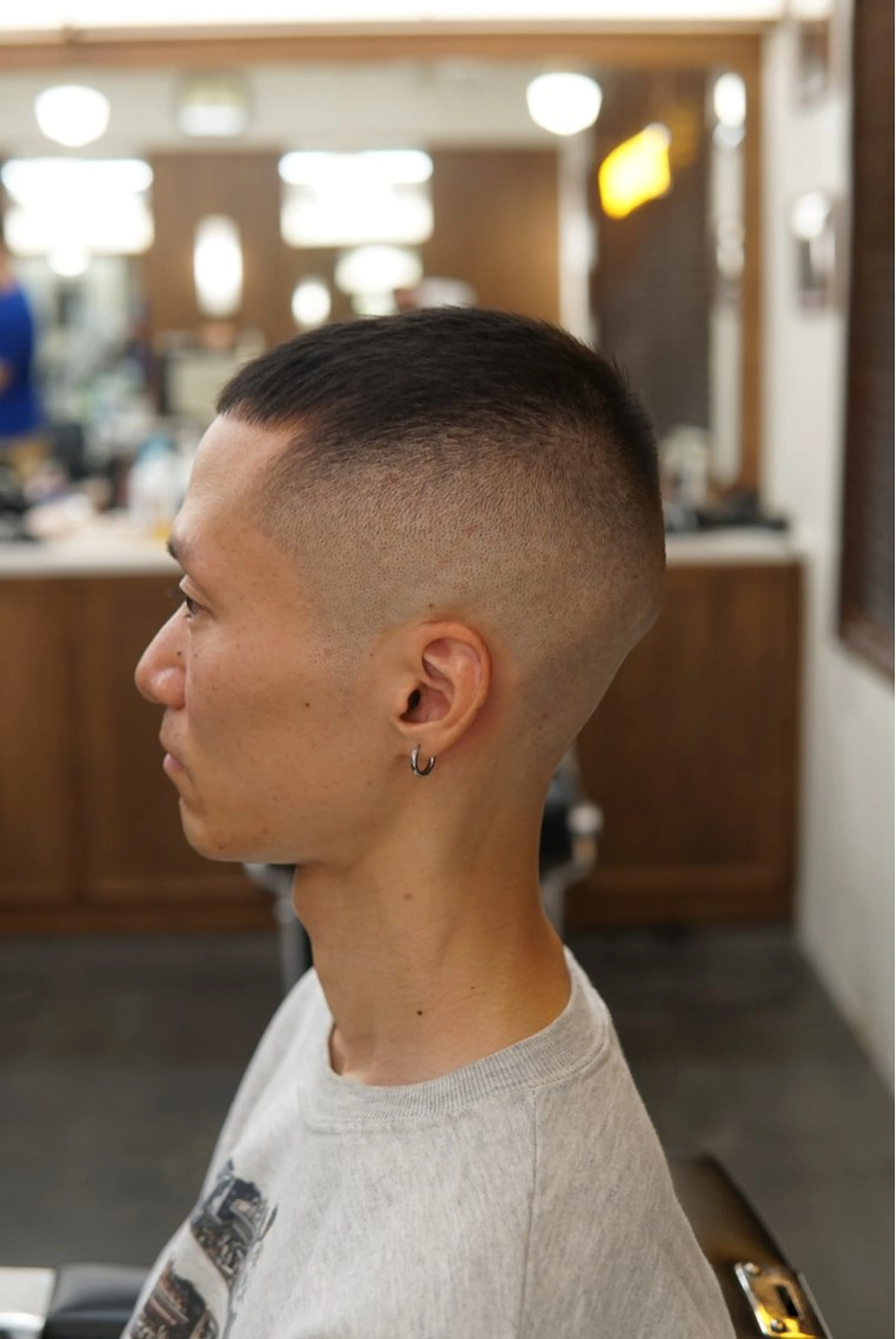 ショート メンズ フェードカット スキンフェード 竹内　スキンフェード 吉祥寺BARBERのヘアスタイル