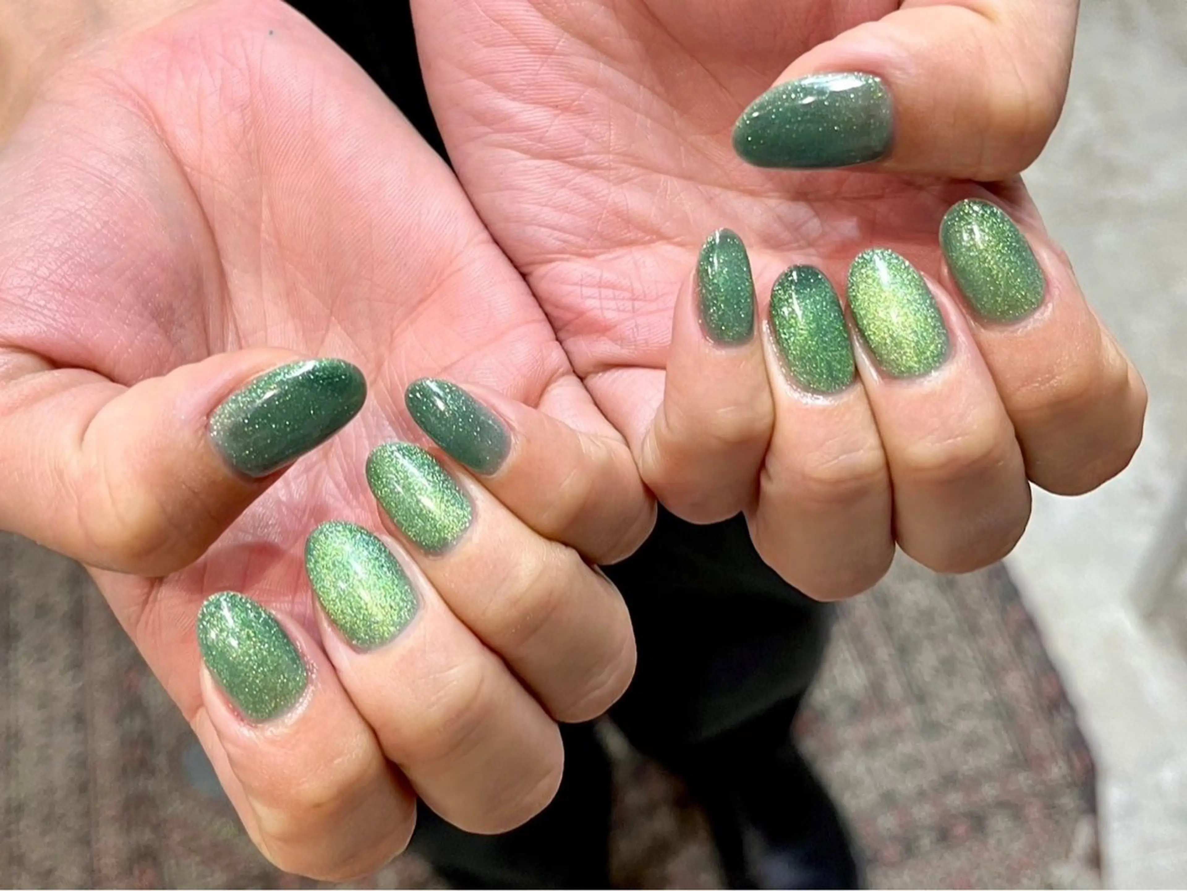 ネイル マグネットネイル 0203ムニムサン 💙Mizuhoのネイルデザイン