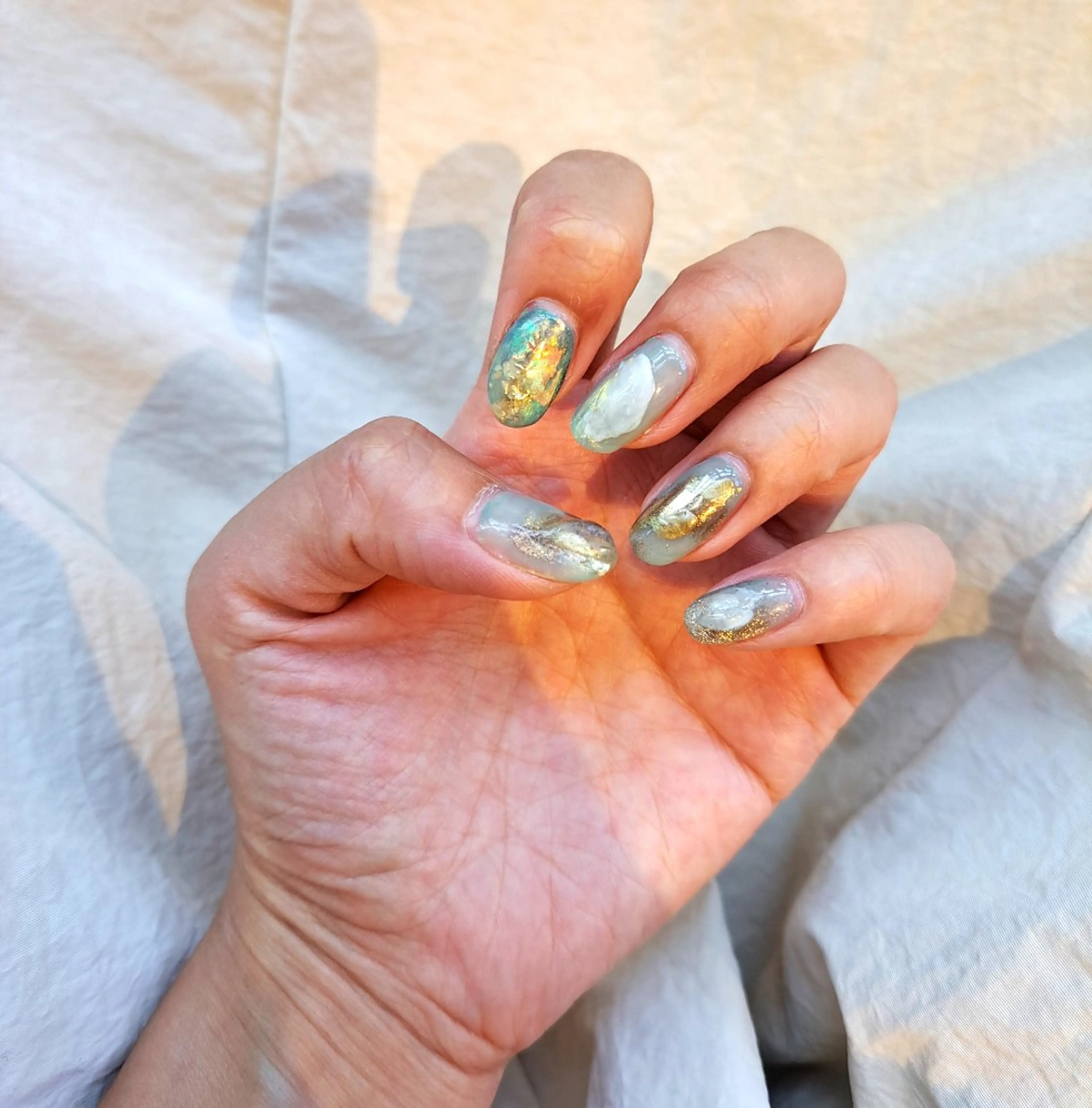 ネイル アートネイル フットネイル ジェルネイル 持ち込み ニュアンスネイル 河野ちえ (雑誌掲載サロン)のネイルデザイン