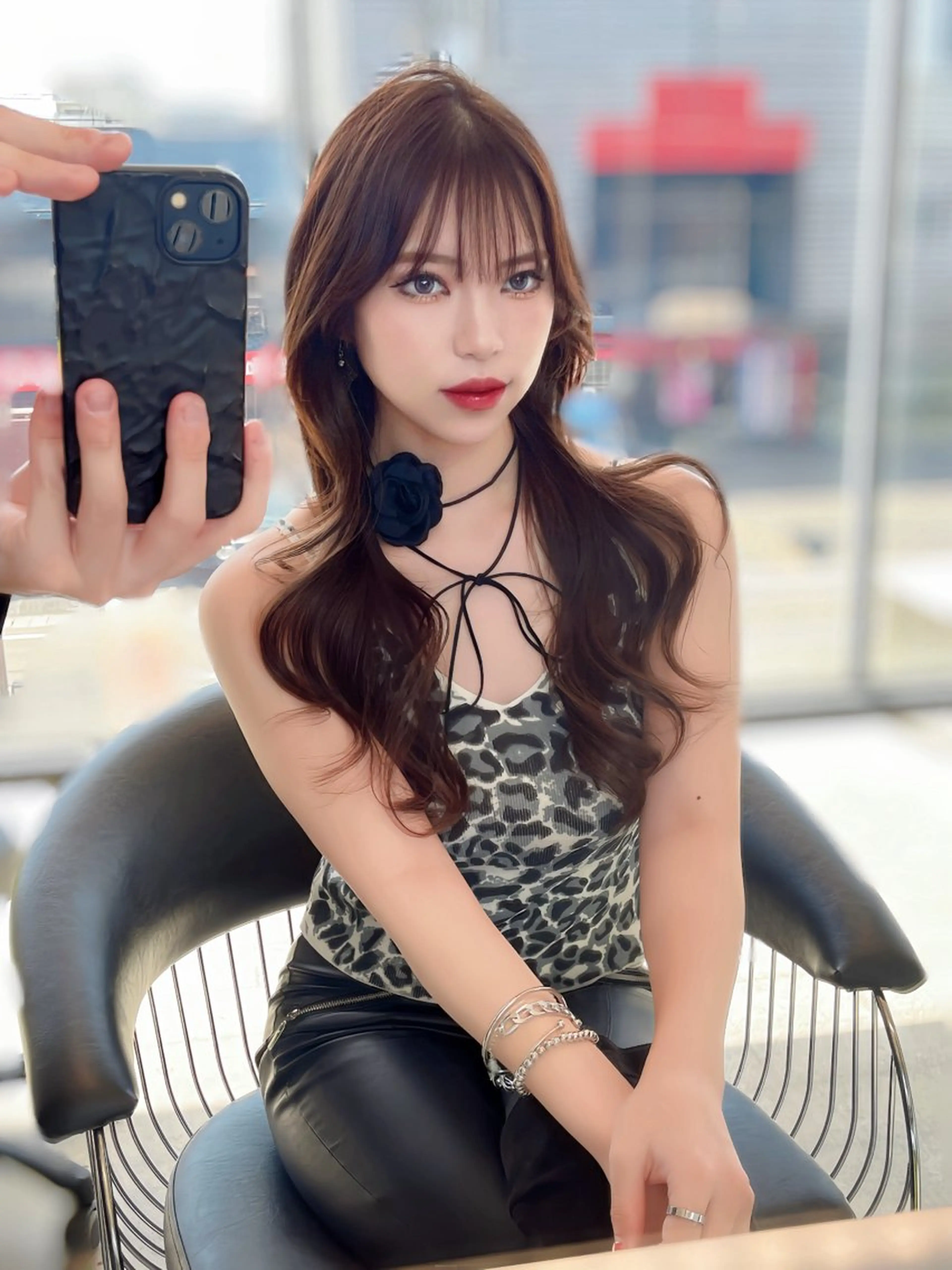 ロング カラー レイヤー/髪質改善 /透け感カラー/艶髪のヘアスタイル