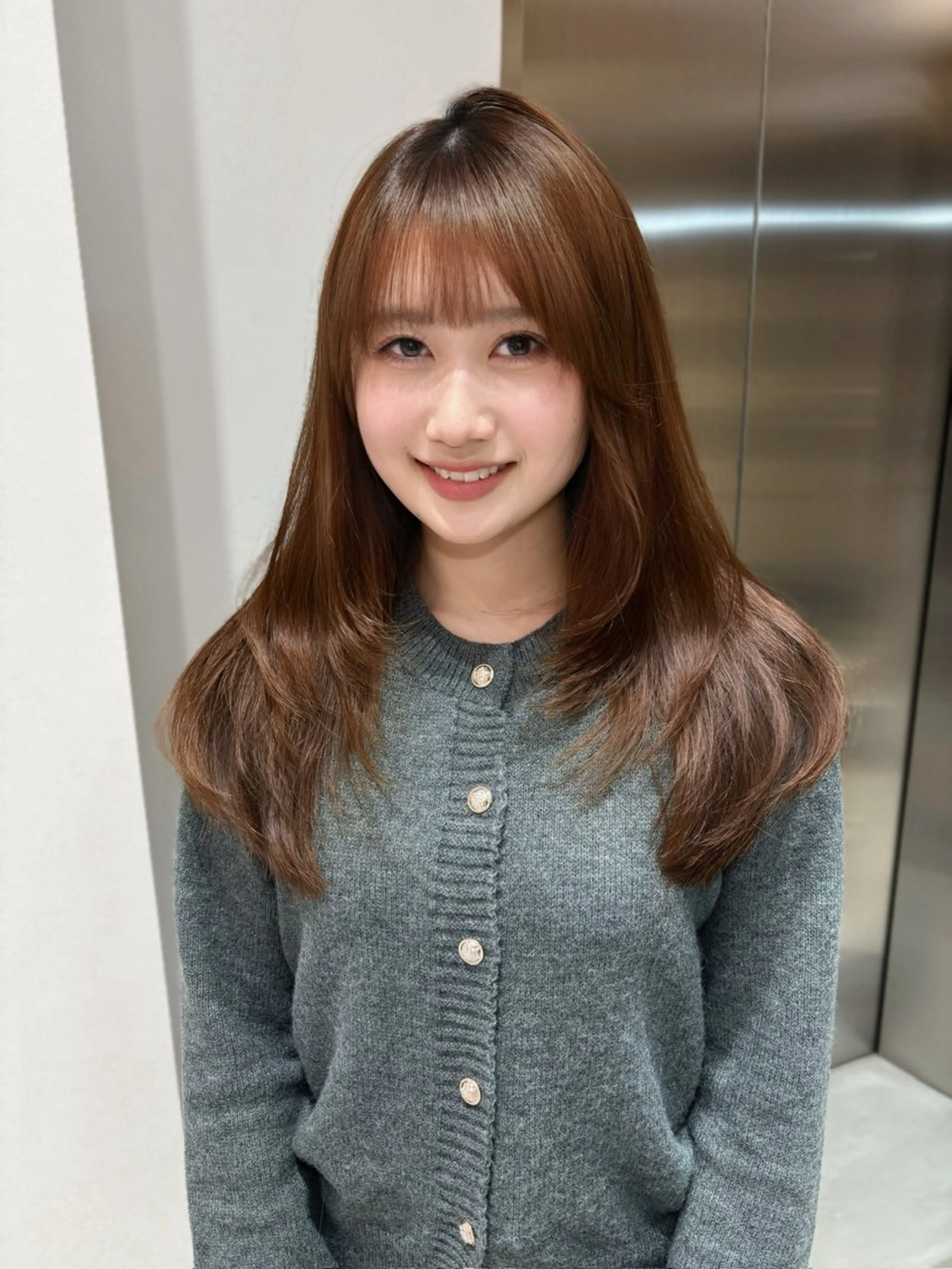 ロング 顔周りカット レイヤーカット カット soyon名古屋/ fuka🎀のヘアスタイル