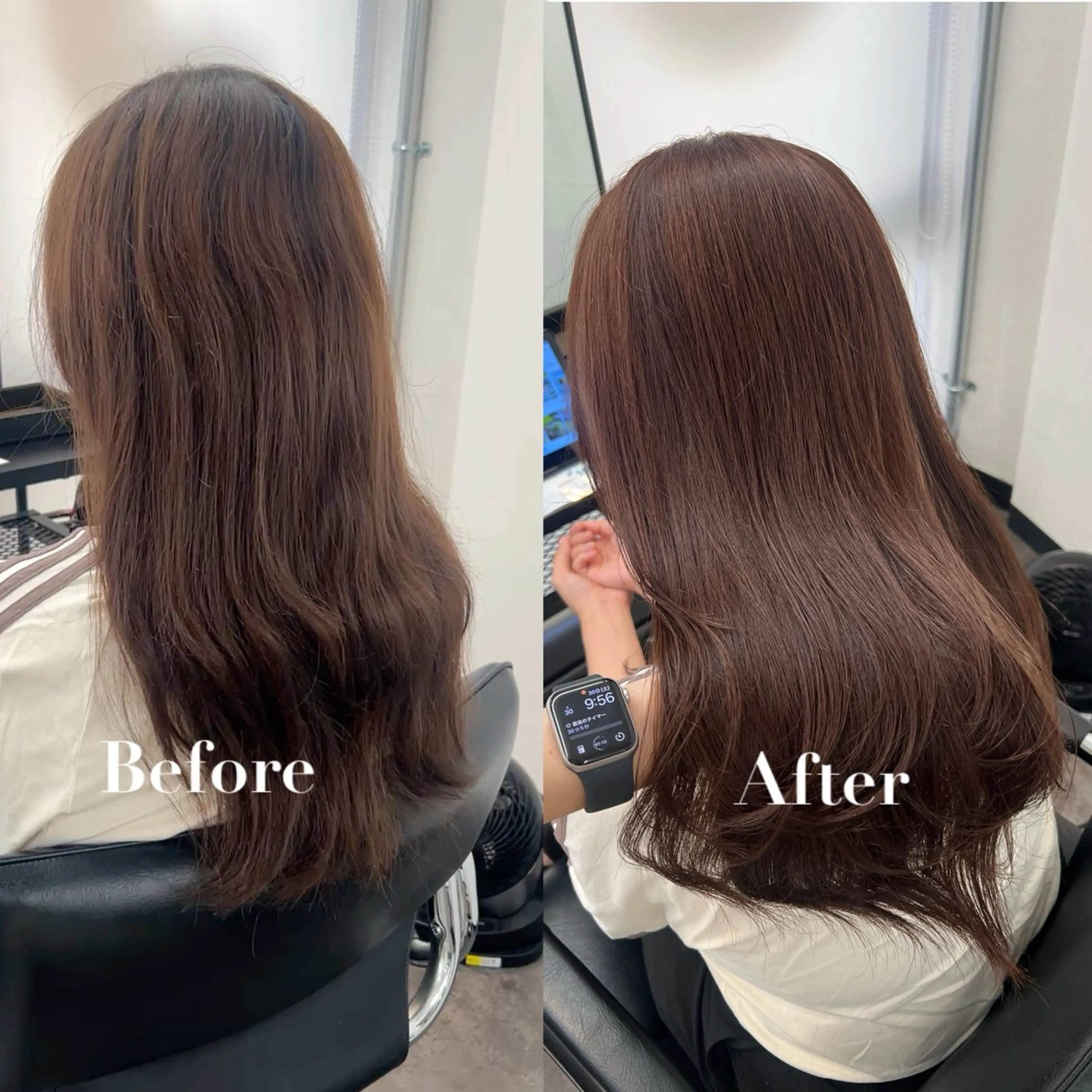 ロング カラー レイヤーカット/透明 感カラー/aikaのヘアスタイル