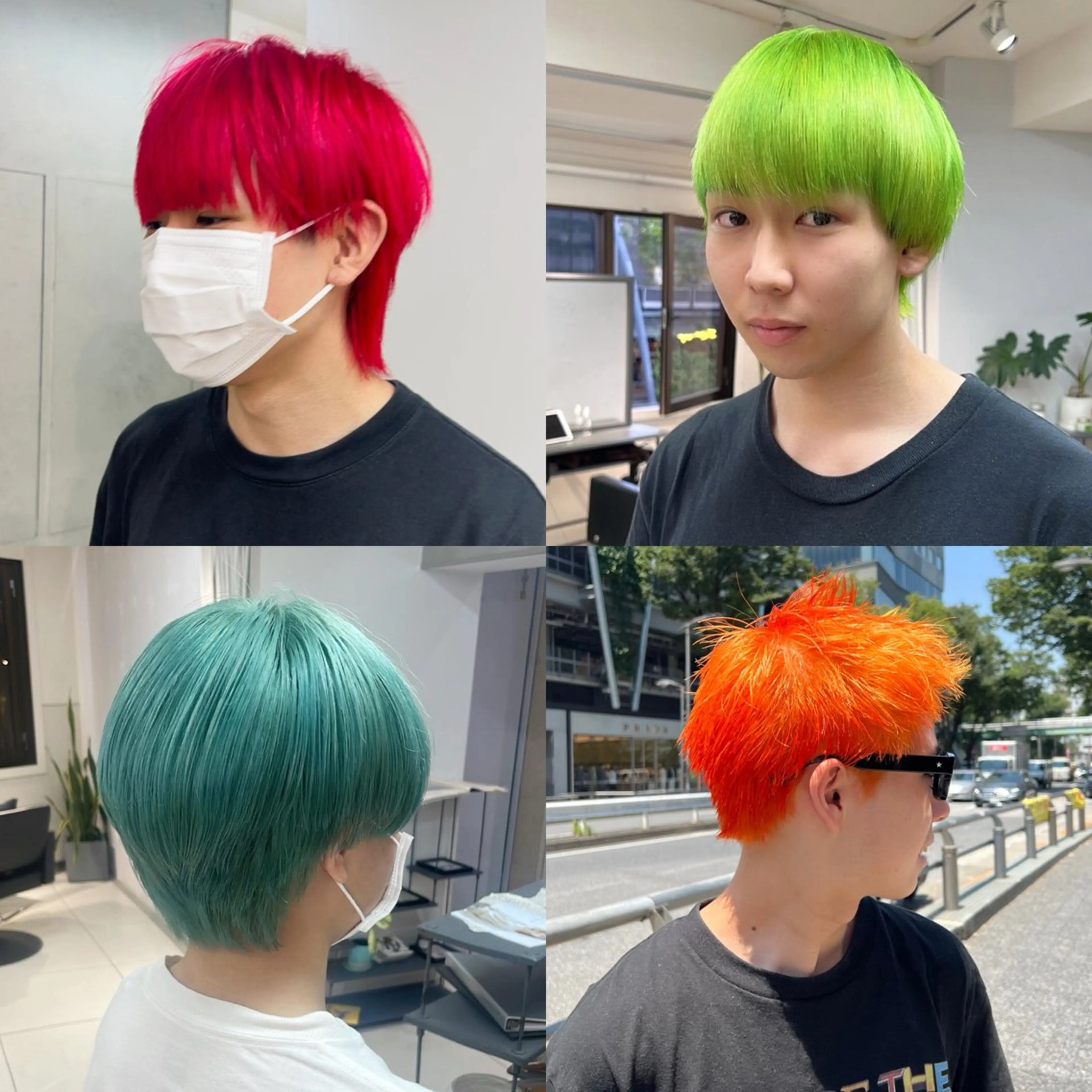 カラー メンズ ハイトーンカラー/ さらさのヘアスタイル