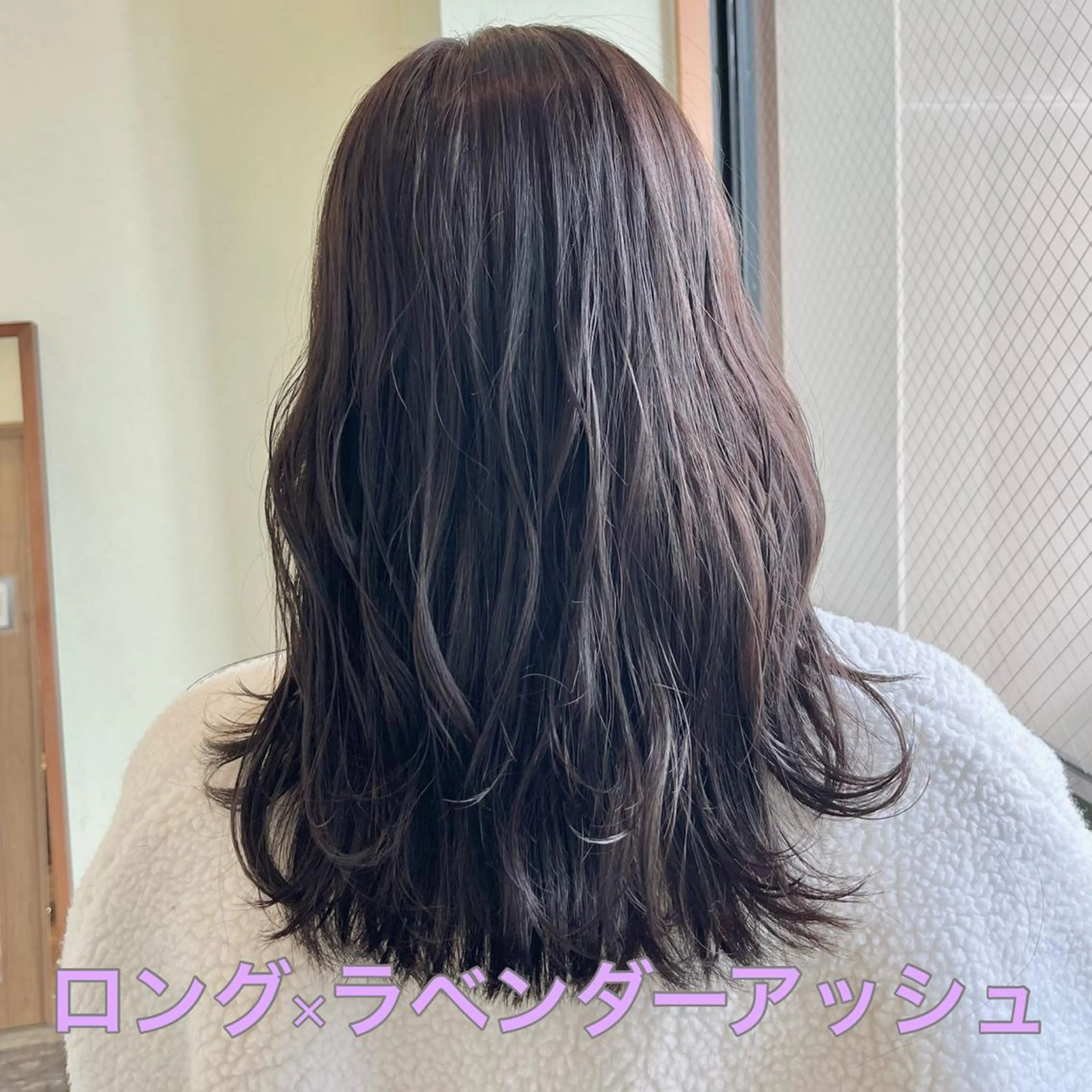 セミロング アッシュ カット ヘアカラー トリートメント number yukiのヘアスタイル